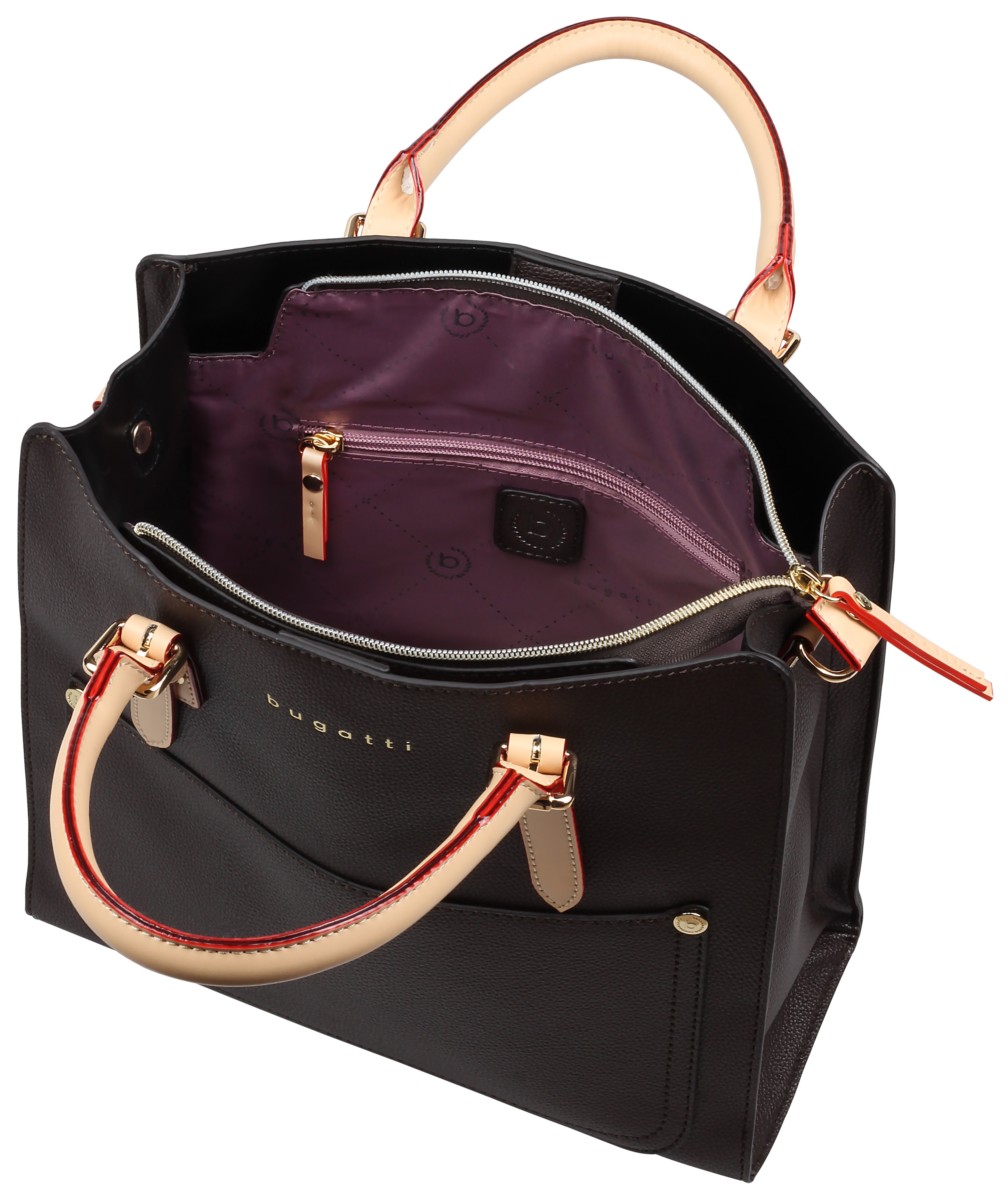 Bugatti Ella Kurzgrifftasche L, dunkelbraun – Ansicht 1