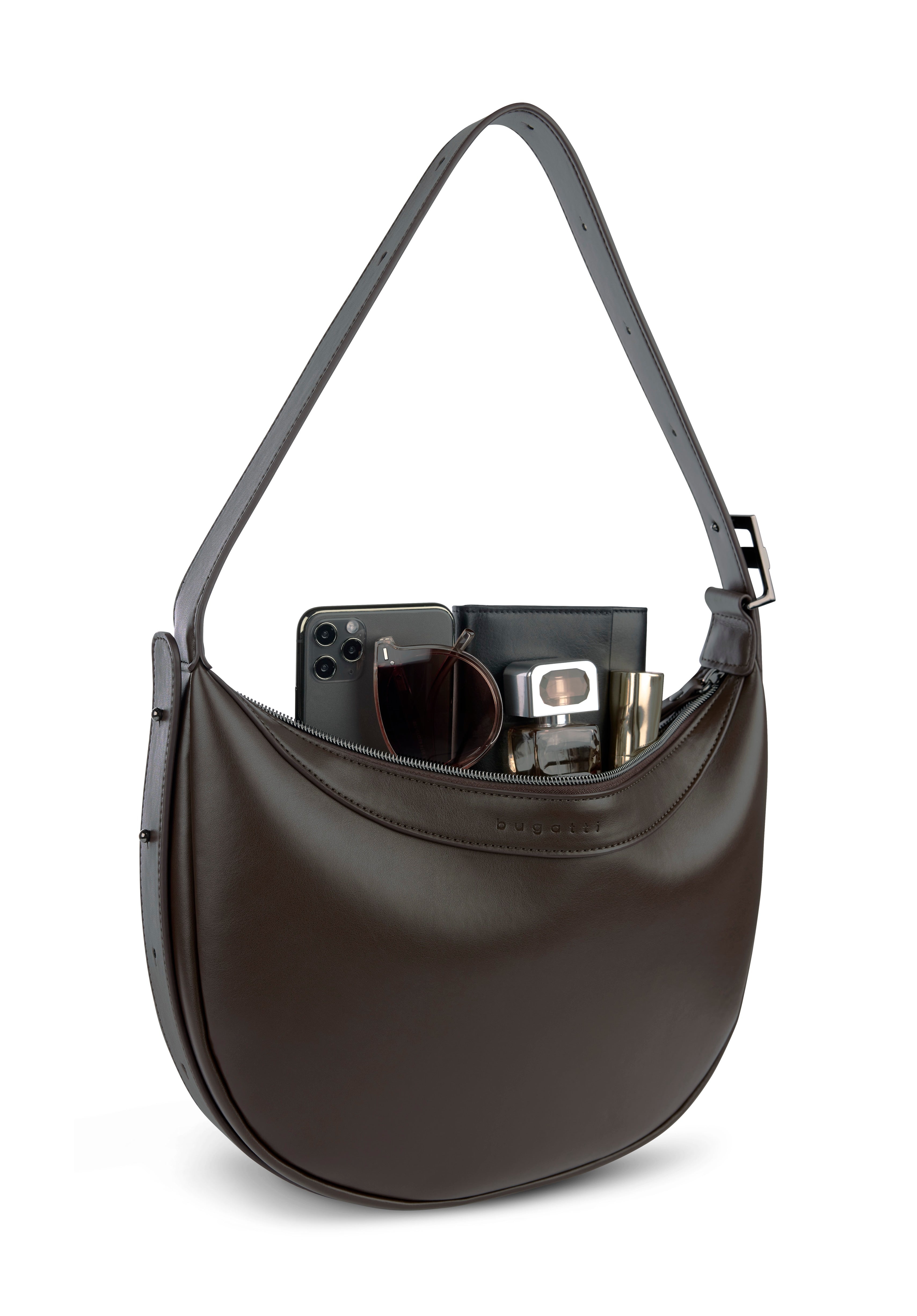 Bugatti Amelie Schultertasche M, braun – Ansicht 1