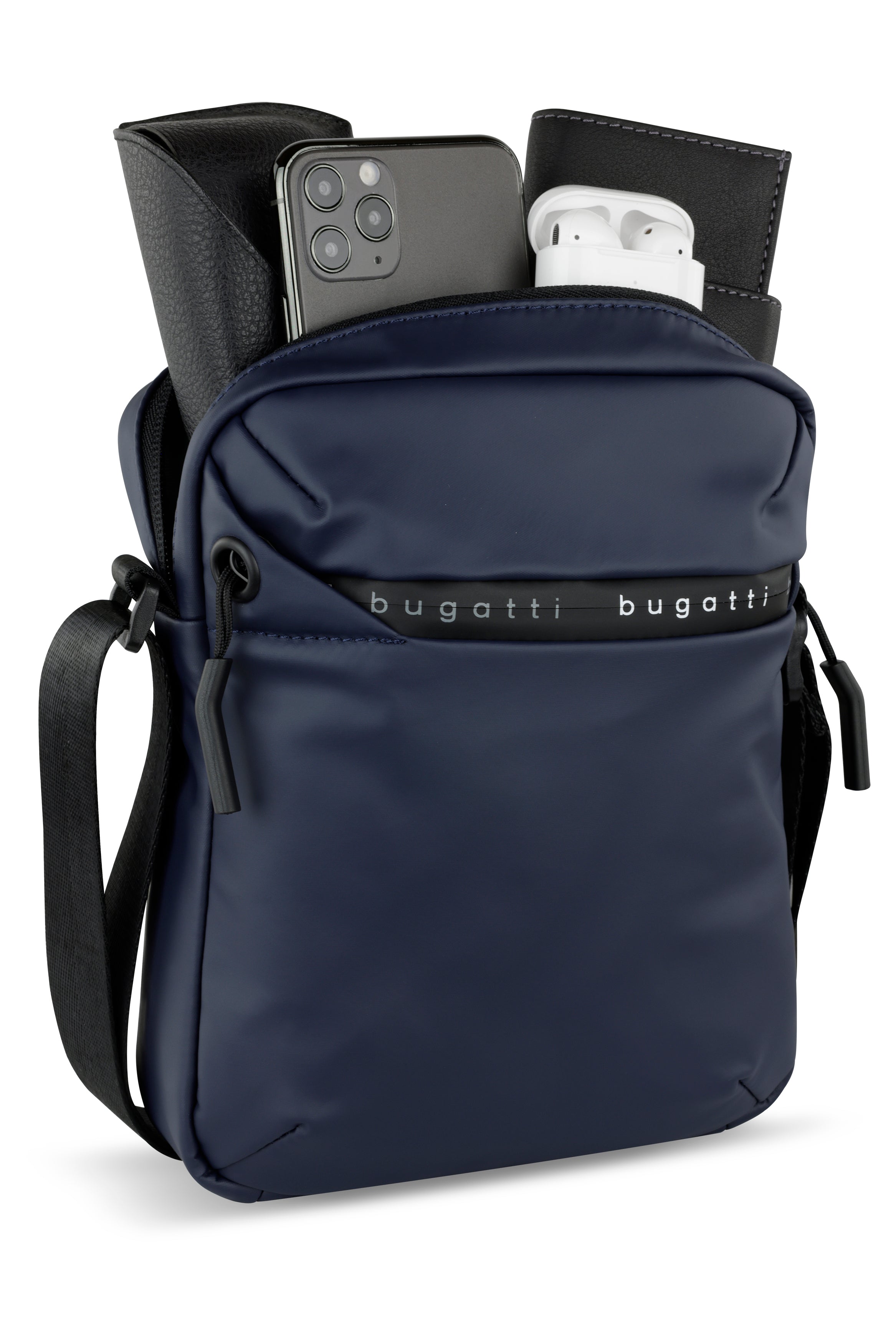 Bugatti Blanc Schultertasche S, blau – Ansicht 1