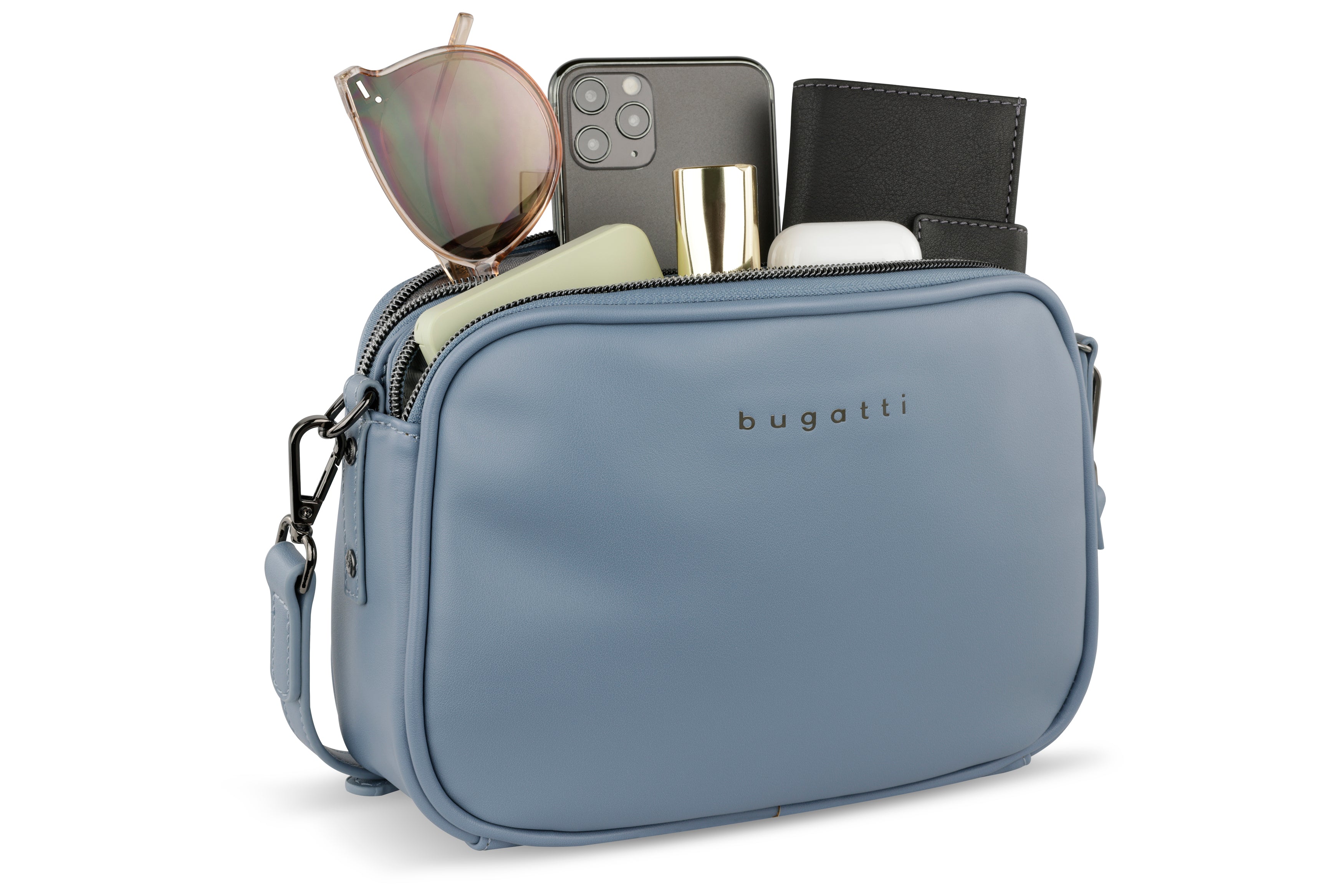 Bugatti Almata Schultertasche, denim – Ansicht 1