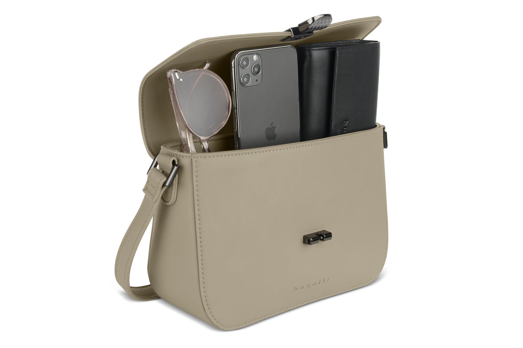 Bugatti Nela Schultertasche M, beige – Ansicht 1