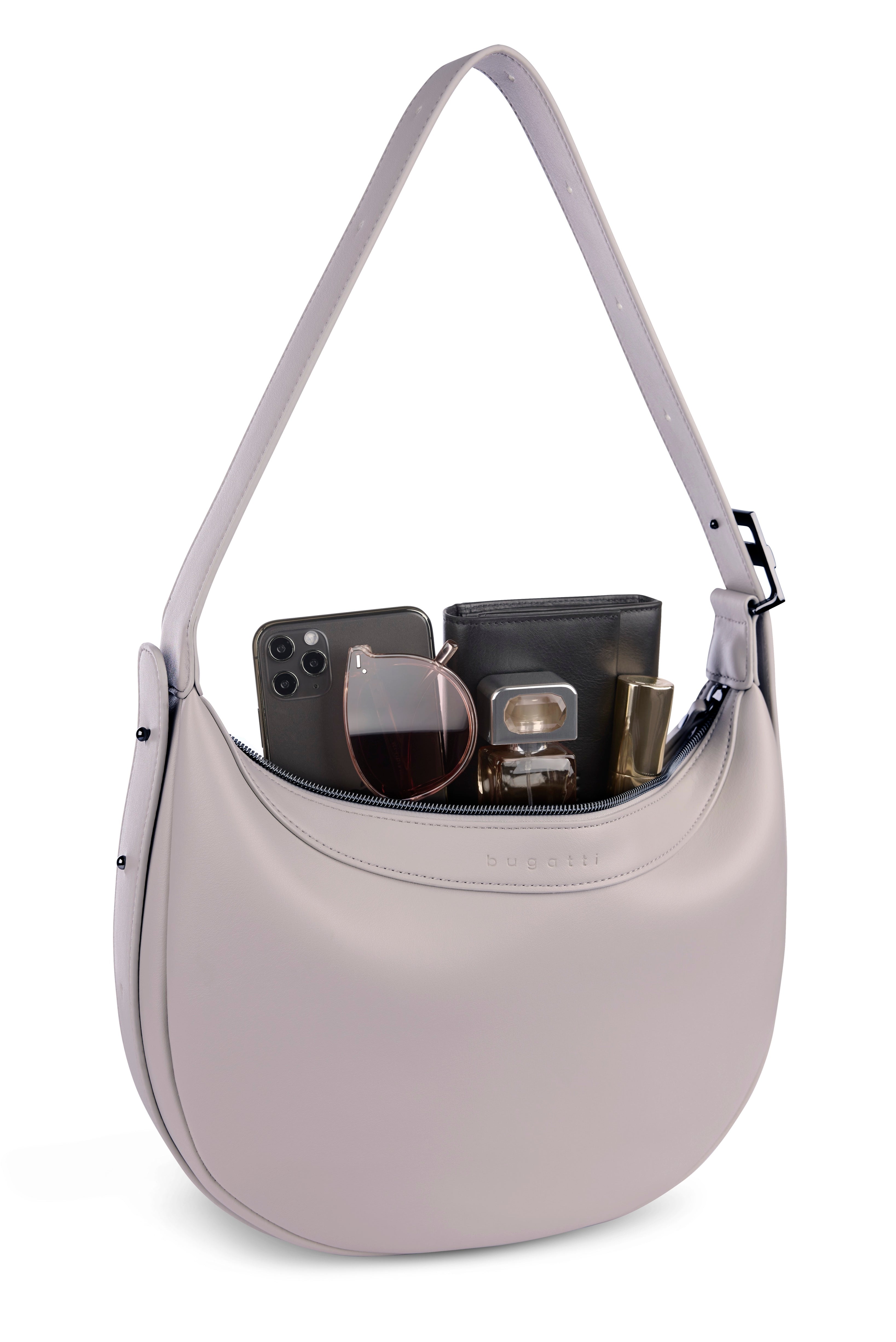 Bugatti Amelie Schultertasche M, beige – Ansicht 1