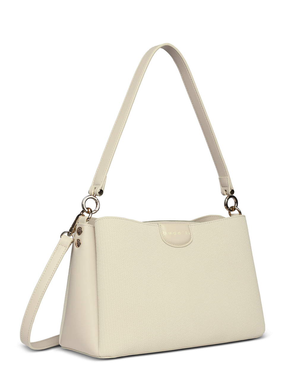 Bugatti LEAH Schultertasche M, beige – Ansicht 3