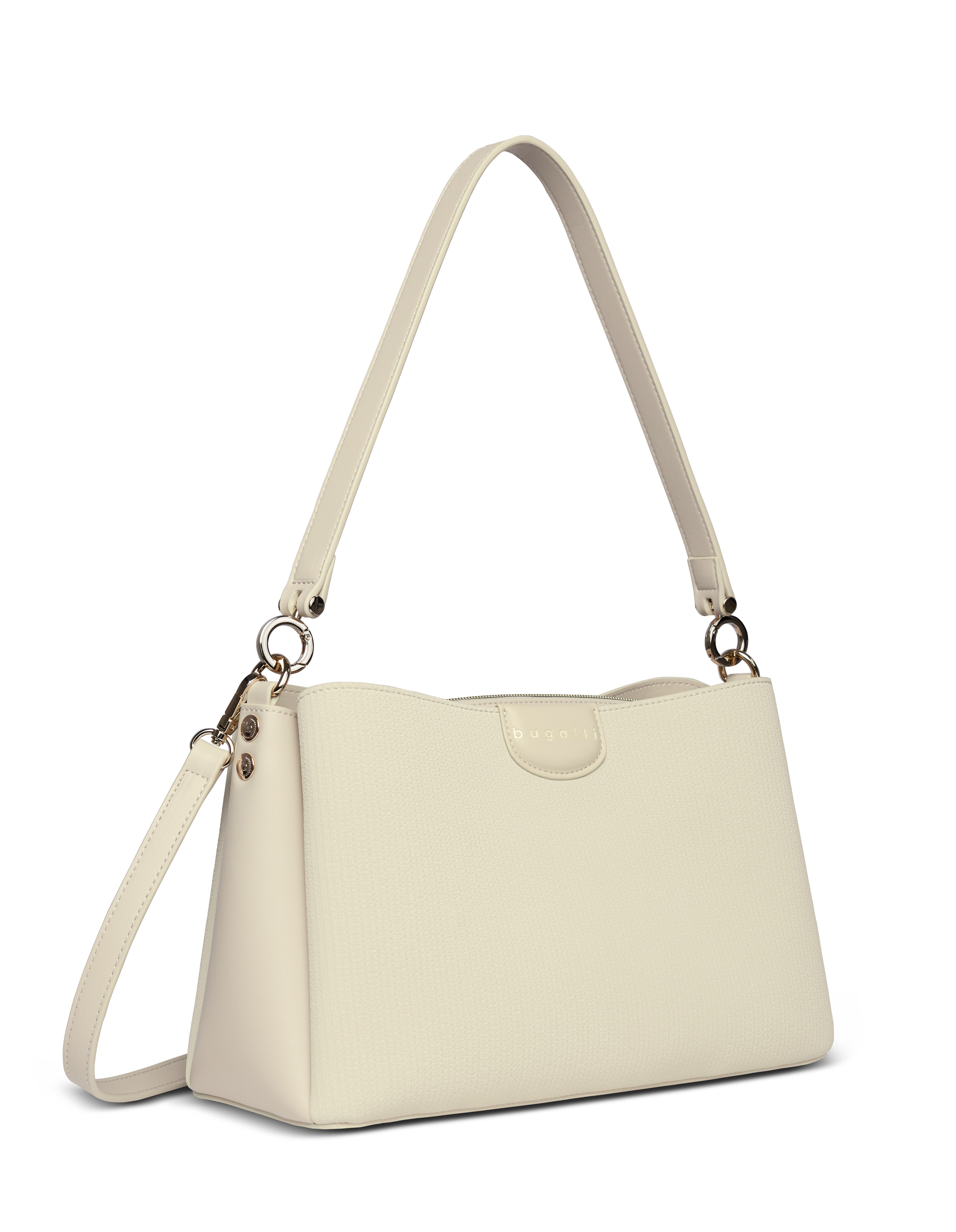 Bugatti LEAH Schultertasche M, beige – Ansicht 3