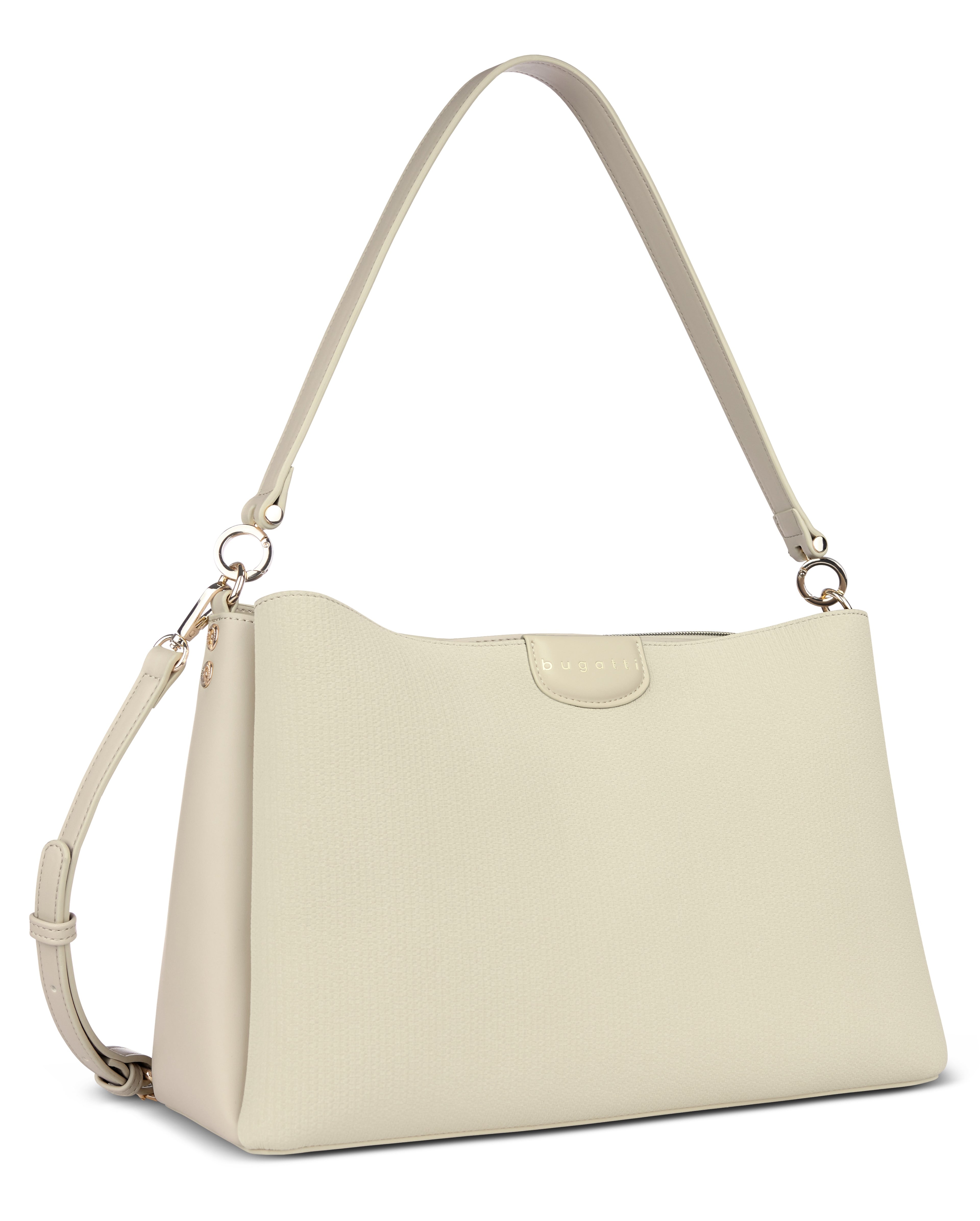 Bugatti LEAH Schultertasche L, beige – Ansicht 3
