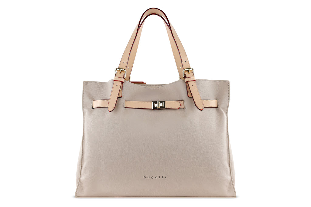 Bugatti ELLA Schultertasche groß, beige – Ansicht 2