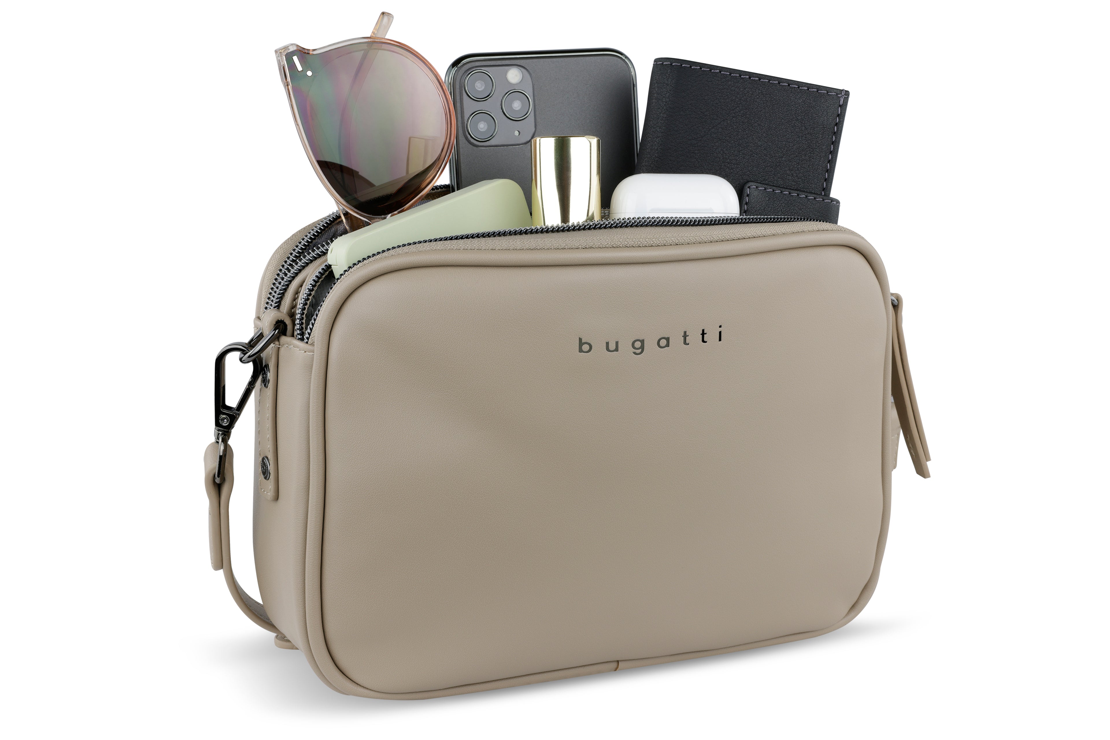 Bugatti Almata Schultertasche, sand – Ansicht 1