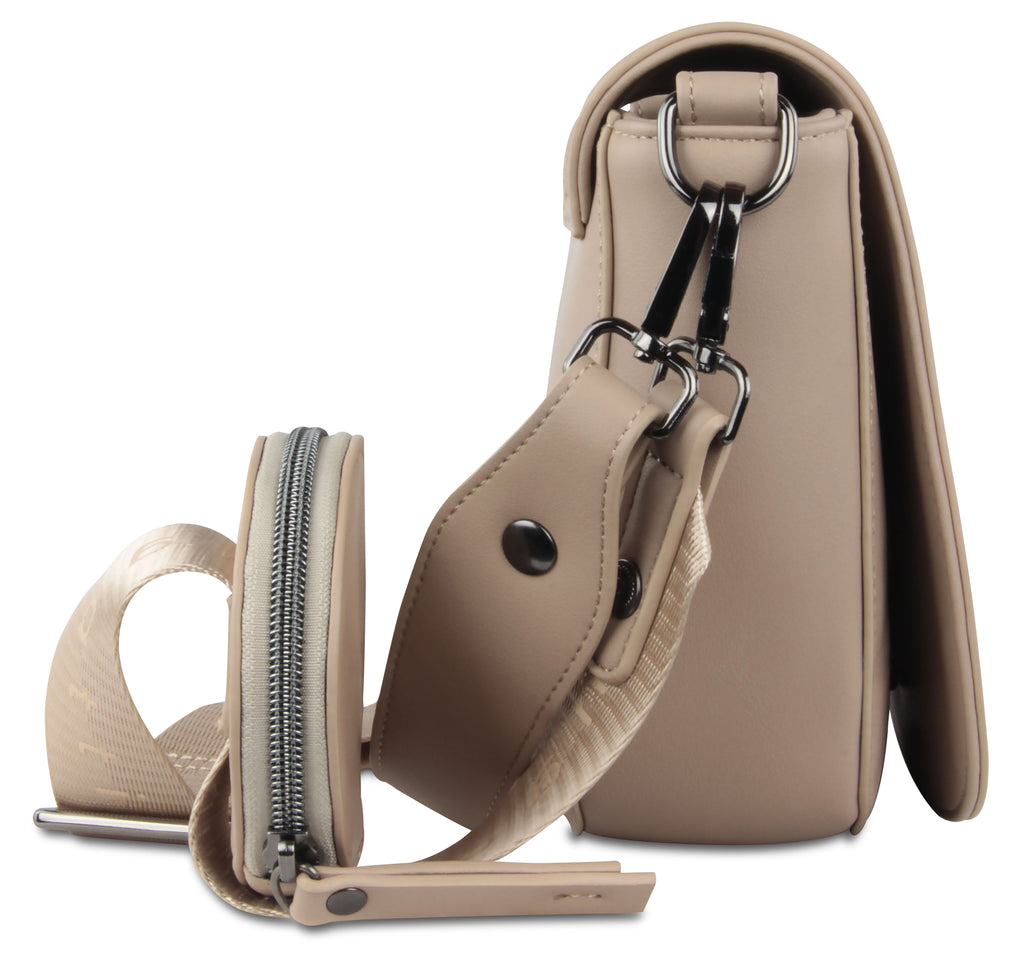 Bugatti Almata Schultertasche M, sand – 49665854 – Ansicht 6