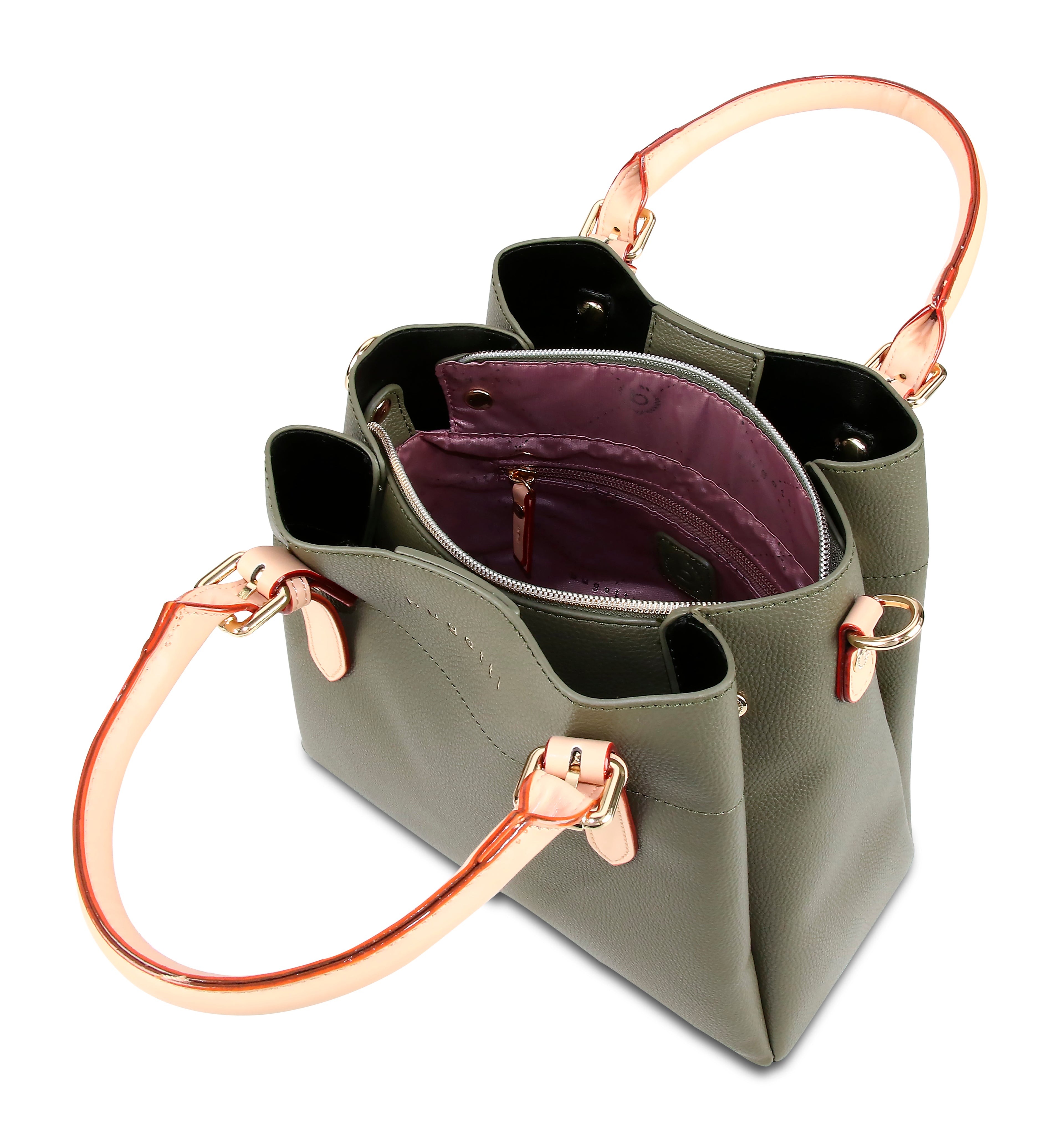 Bugatti Ella Kurzgrifftasche M, olive – Ansicht 6
