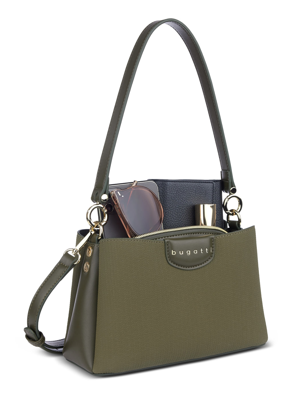 Bugatti LEAH Schultertasche, olive – Ansicht 1