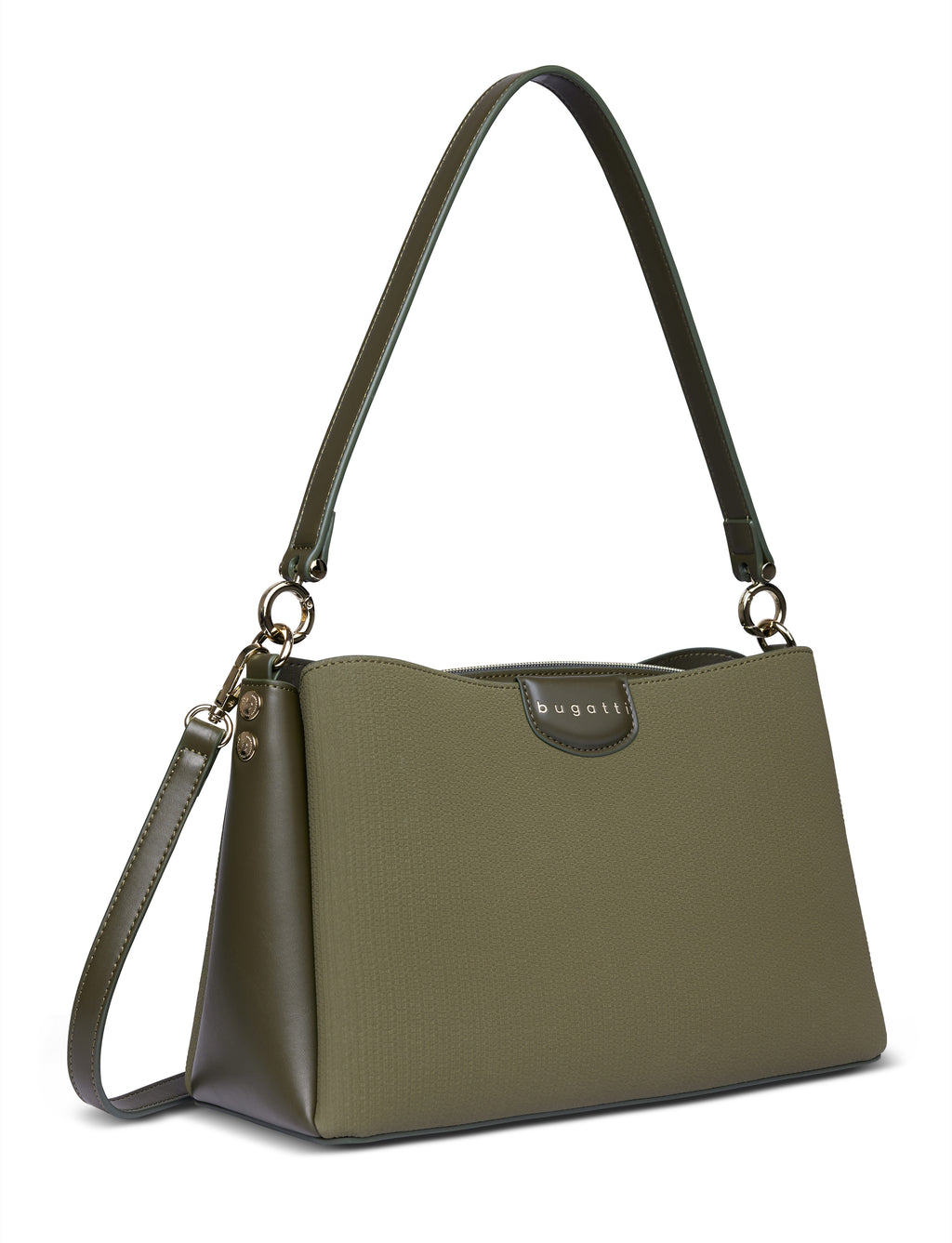 Bugatti LEAH Schultertasche M, olive – Ansicht 3