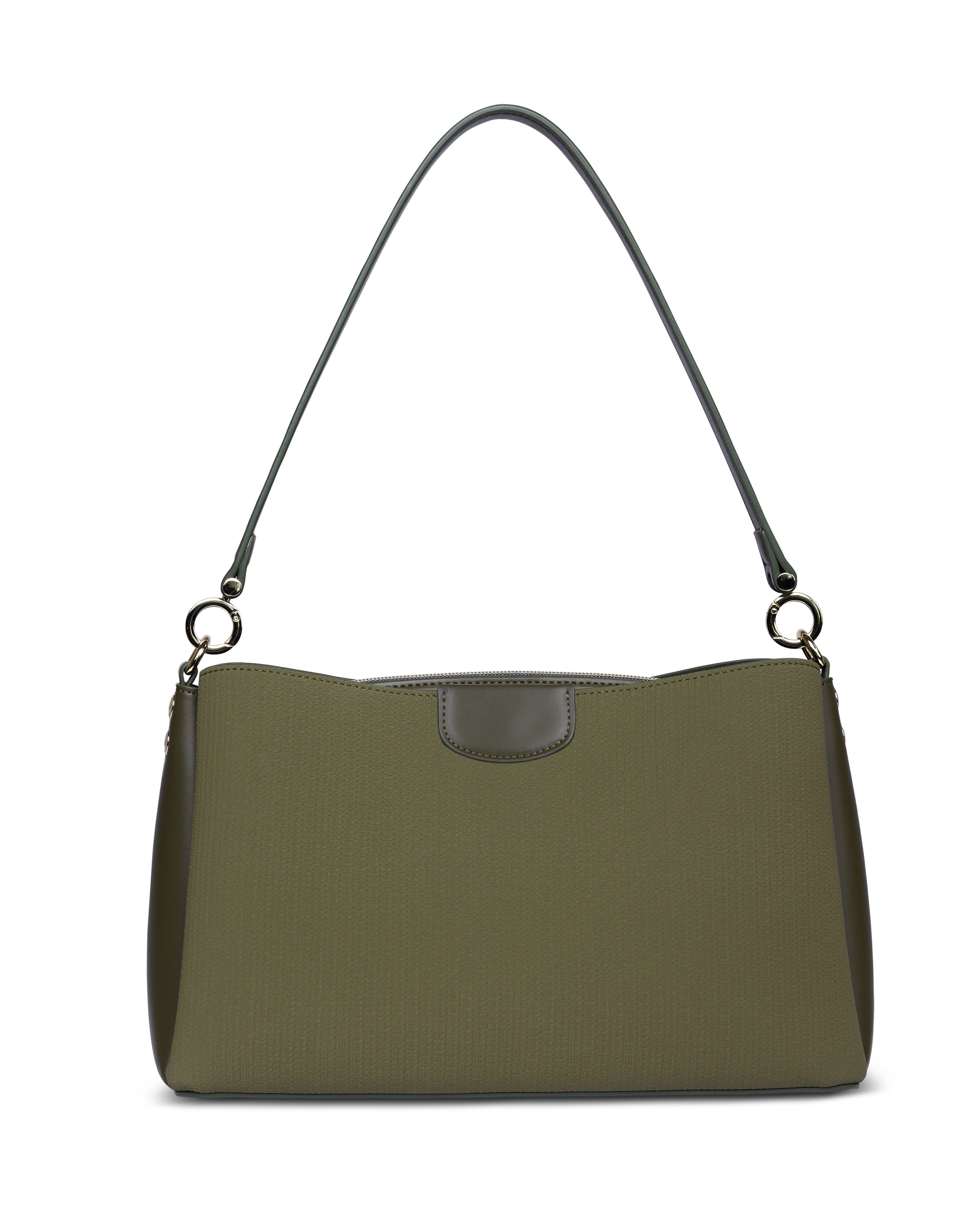 Bugatti LEAH Schultertasche M, olive – Ansicht 4