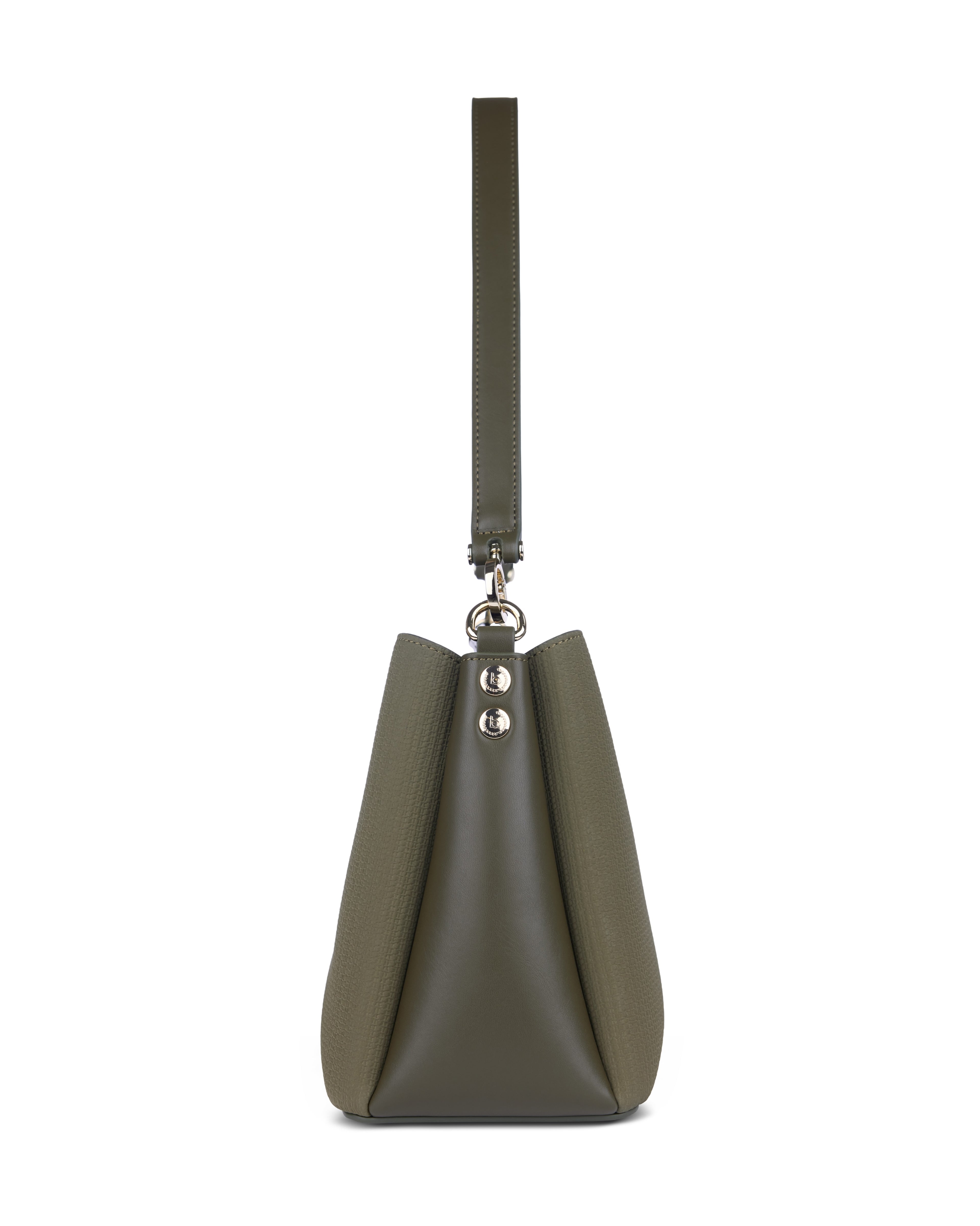 Bugatti LEAH Schultertasche M, olive – Ansicht 5