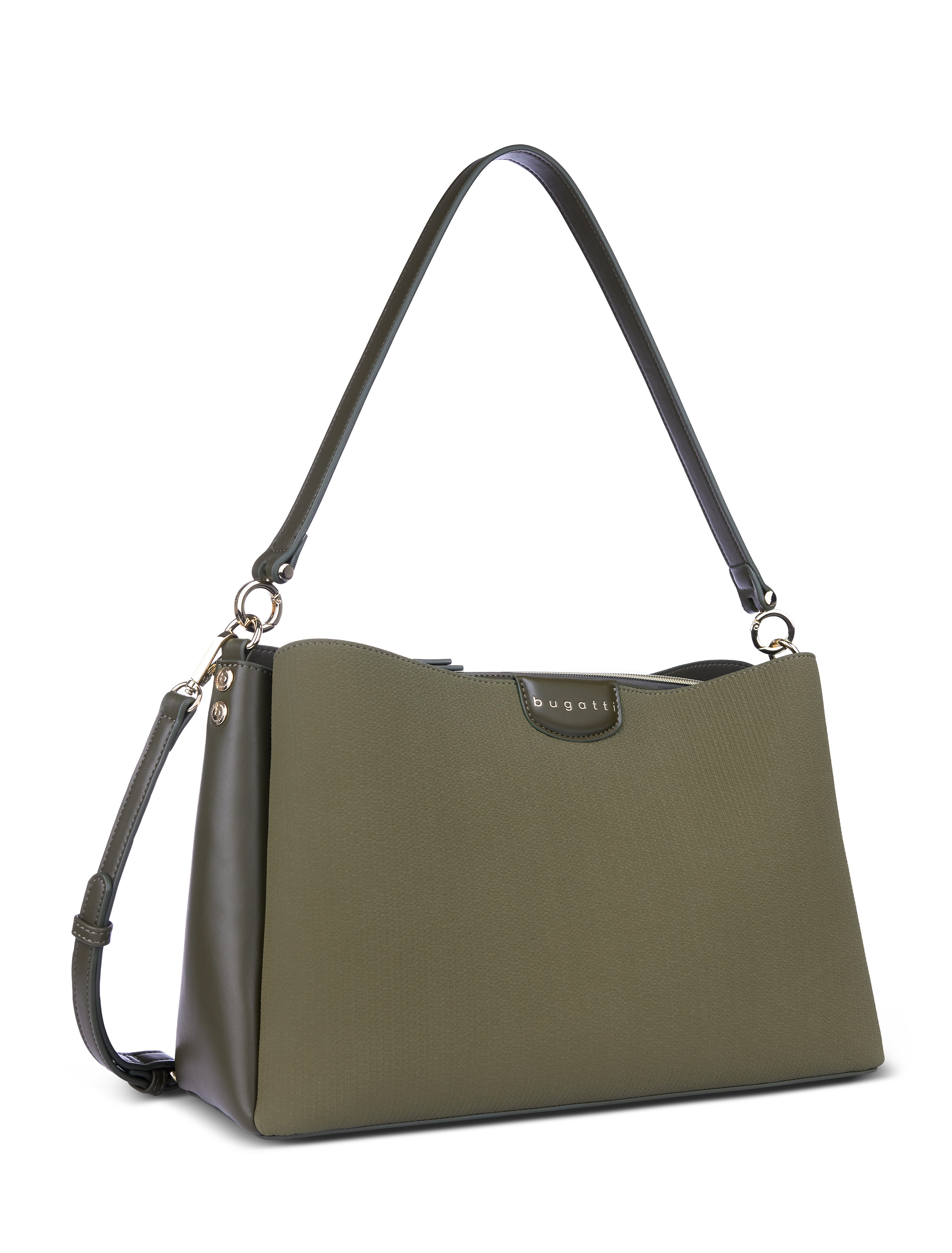 Bugatti LEAH Schultertasche L, olive – Ansicht 3