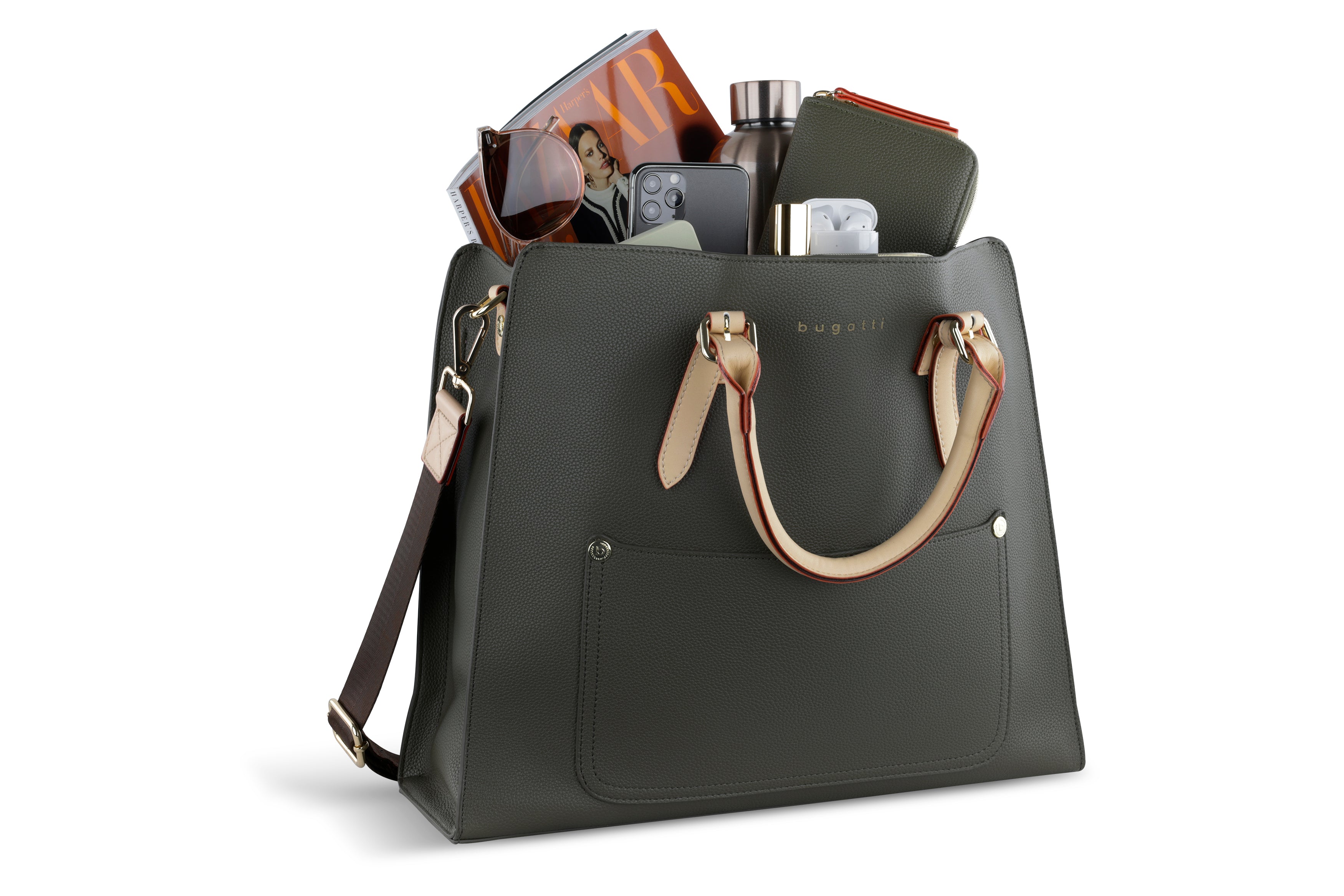 Bugatti ELLA Kurzgrifftasche XL, olive – Ansicht 1