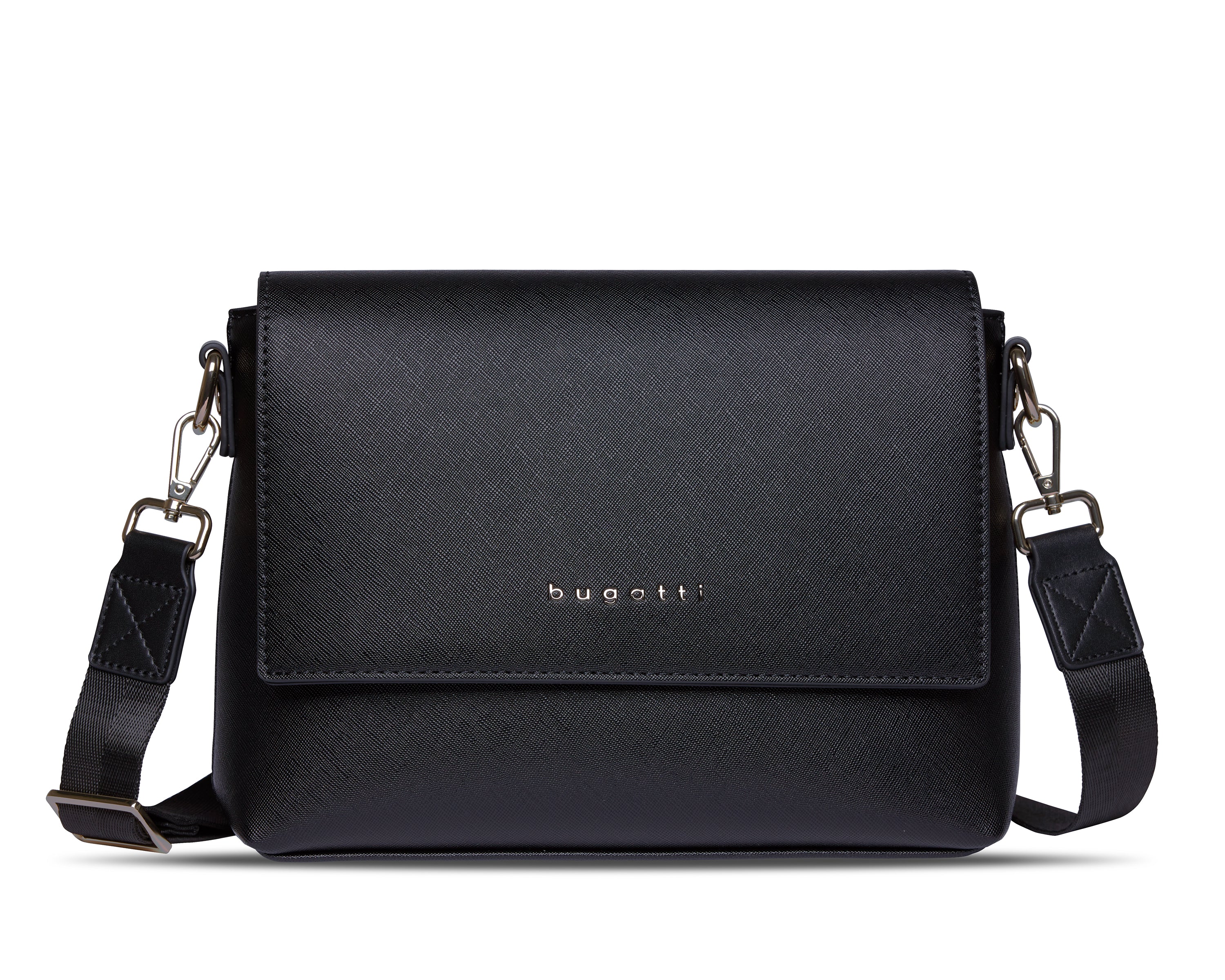 Bugatti Schultertasche Ella, Saffino Schwarz