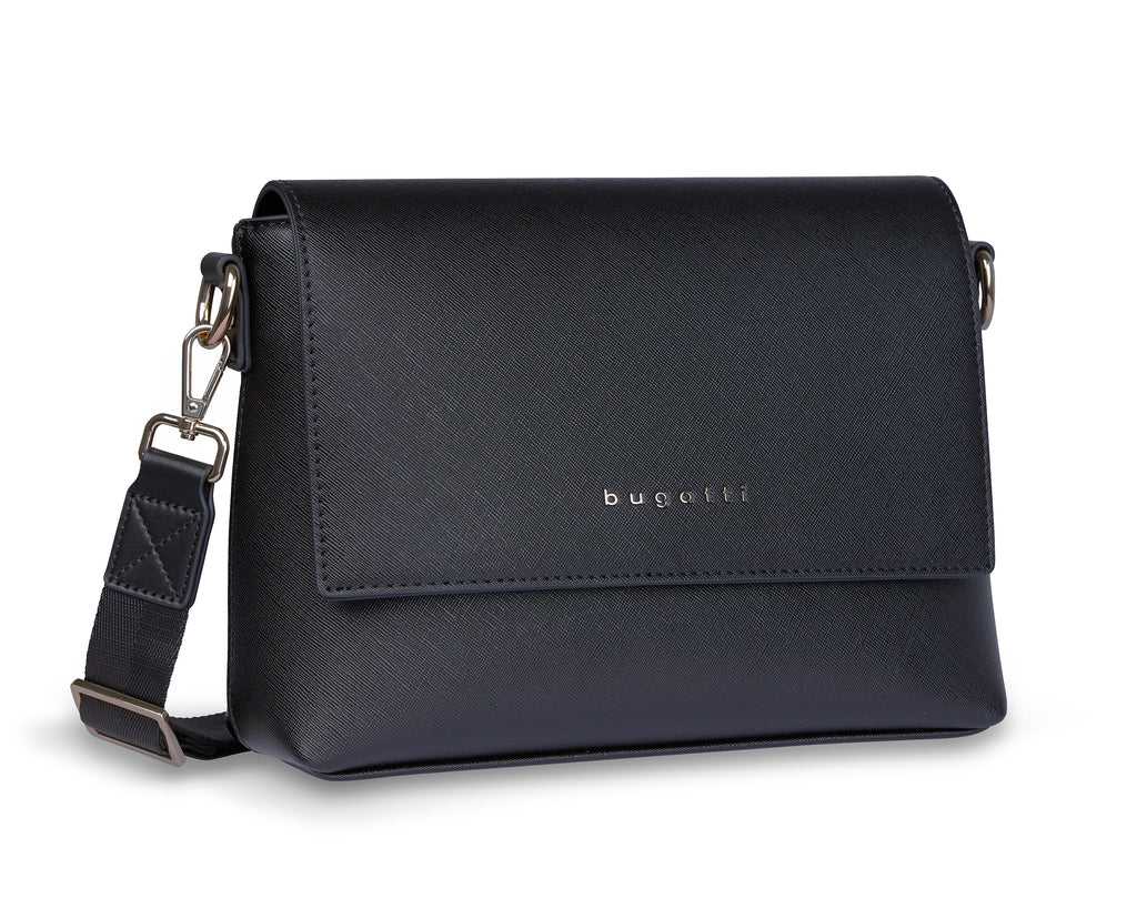Bugatti Schultertasche Ella, Saffino Schwarz