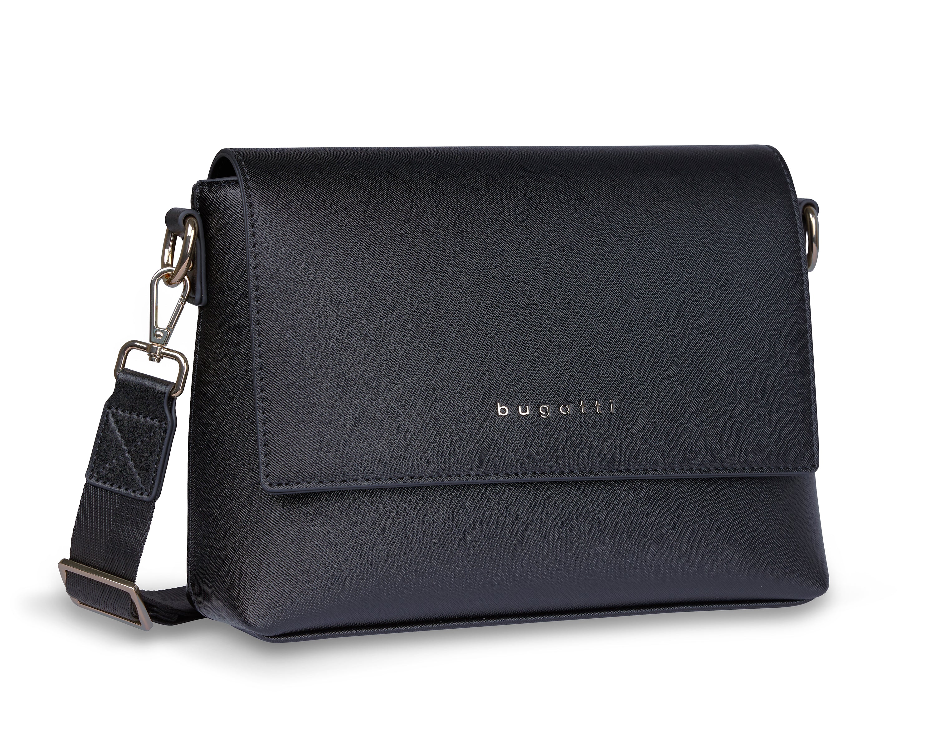 Bugatti Schultertasche Ella, Saffino Schwarz