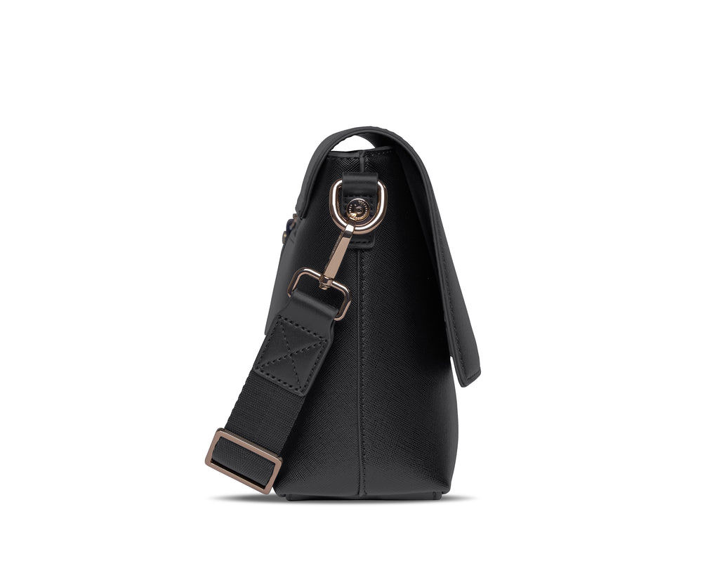 Bugatti Schultertasche Ella, Saffino Schwarz