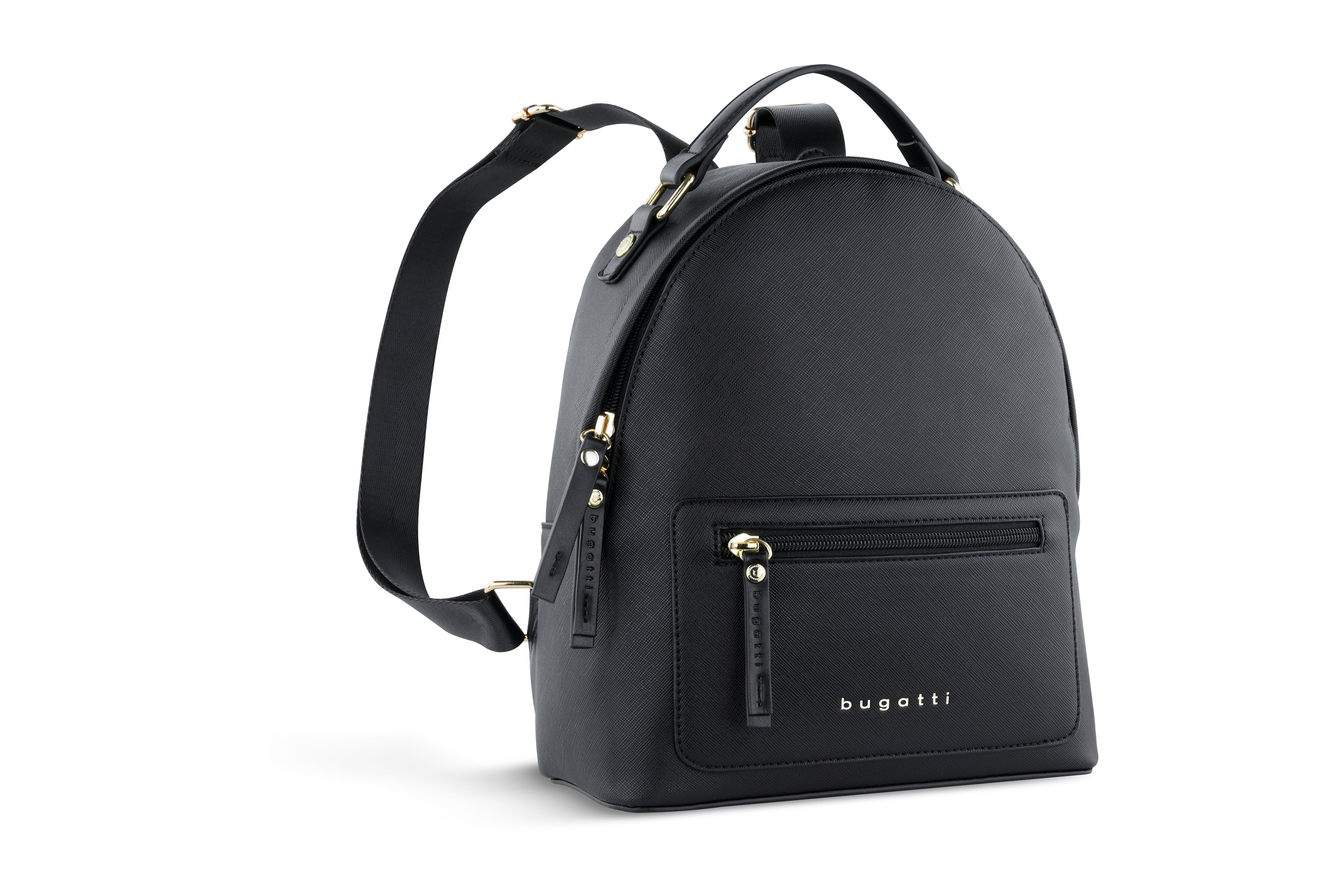 Bugatti ELLA Rucksack klein, schwarz saffiano – Ansicht 3