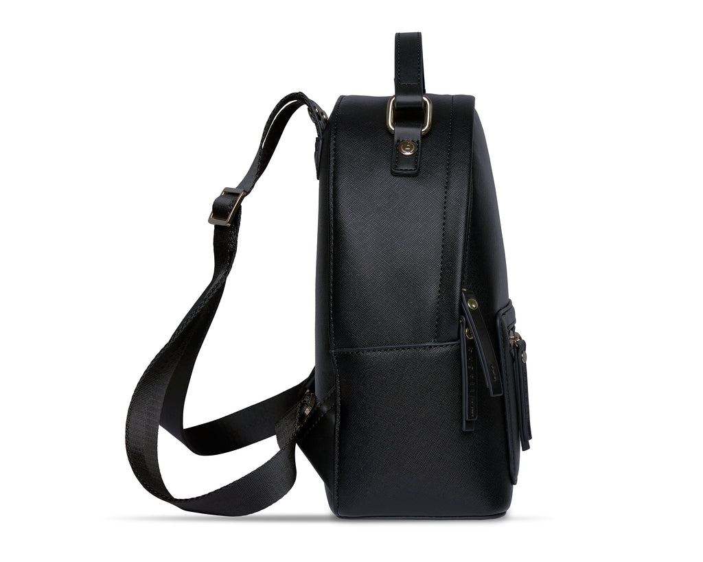Bugatti ELLA Rucksack klein, schwarz saffiano – Ansicht 5