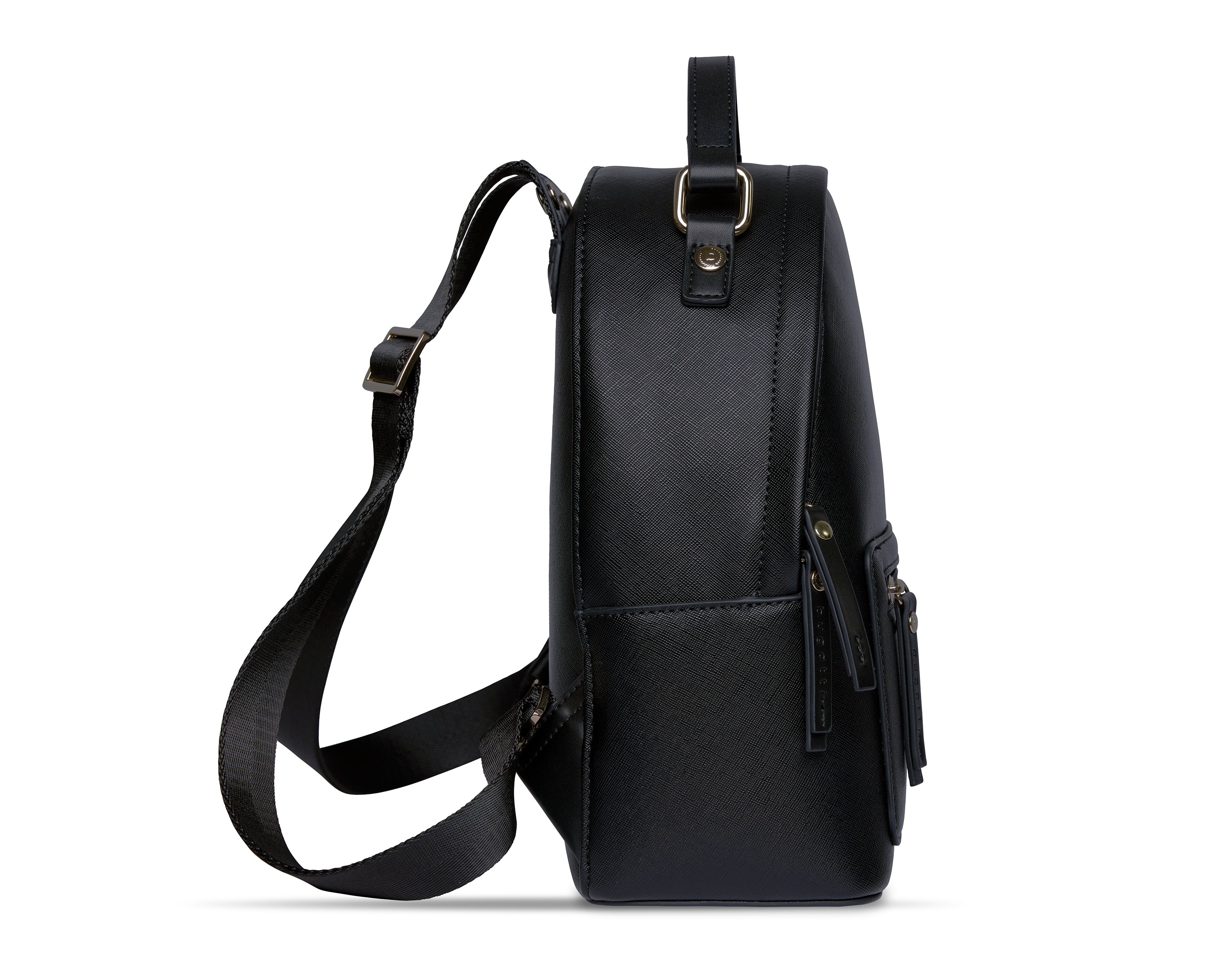 Bugatti ELLA Rucksack klein, schwarz saffiano – Ansicht 5