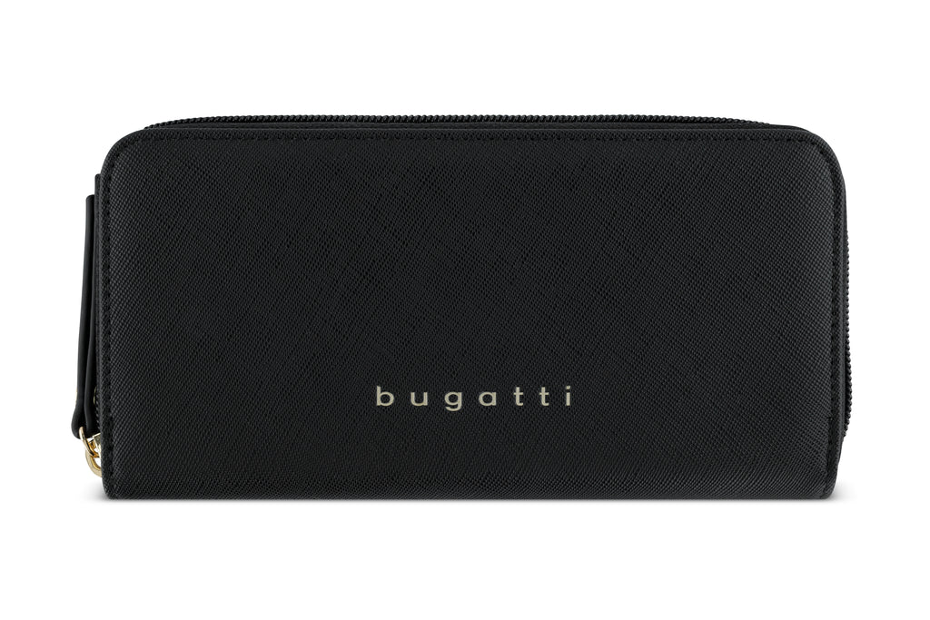 Bugatti ELLA Damengeldbörse lang, schwarz saffiano – Ansicht 2
