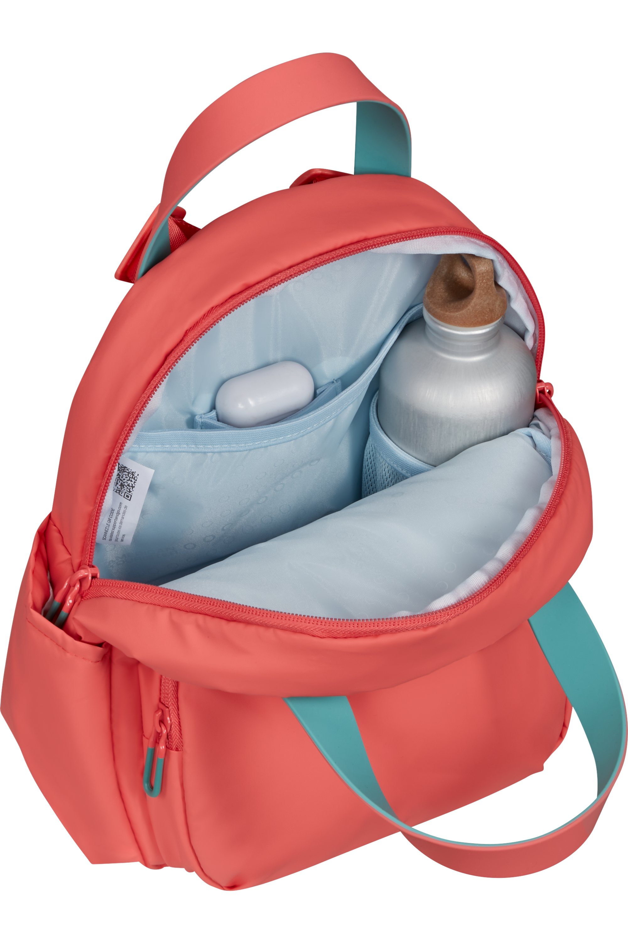 American Tourister PUFFYPOP Rucksack S, Sunset Coral – Produktansicht 3