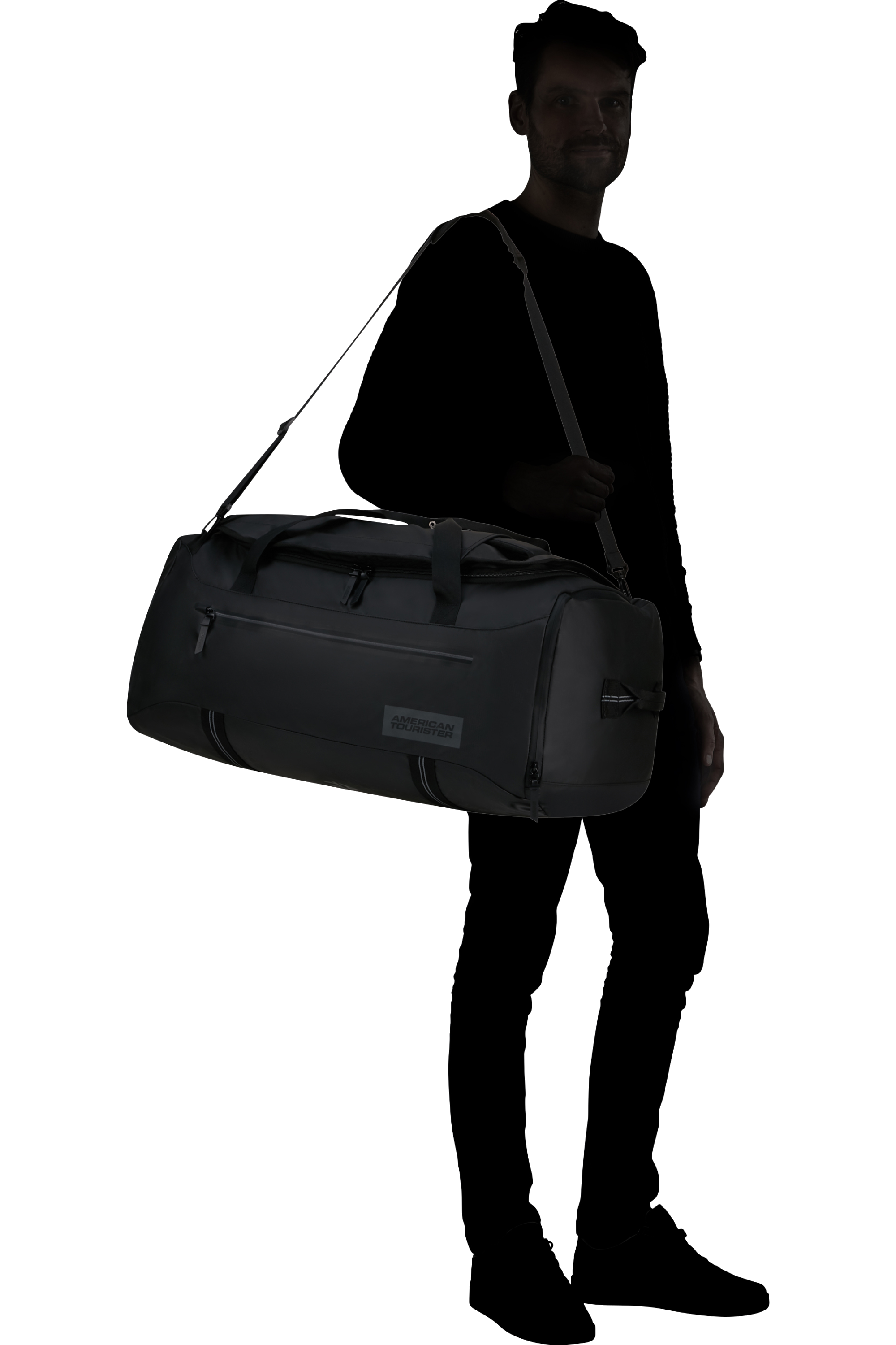American Tourister TRAILGO Reisetasche L, Schwarz – Produktansicht 2