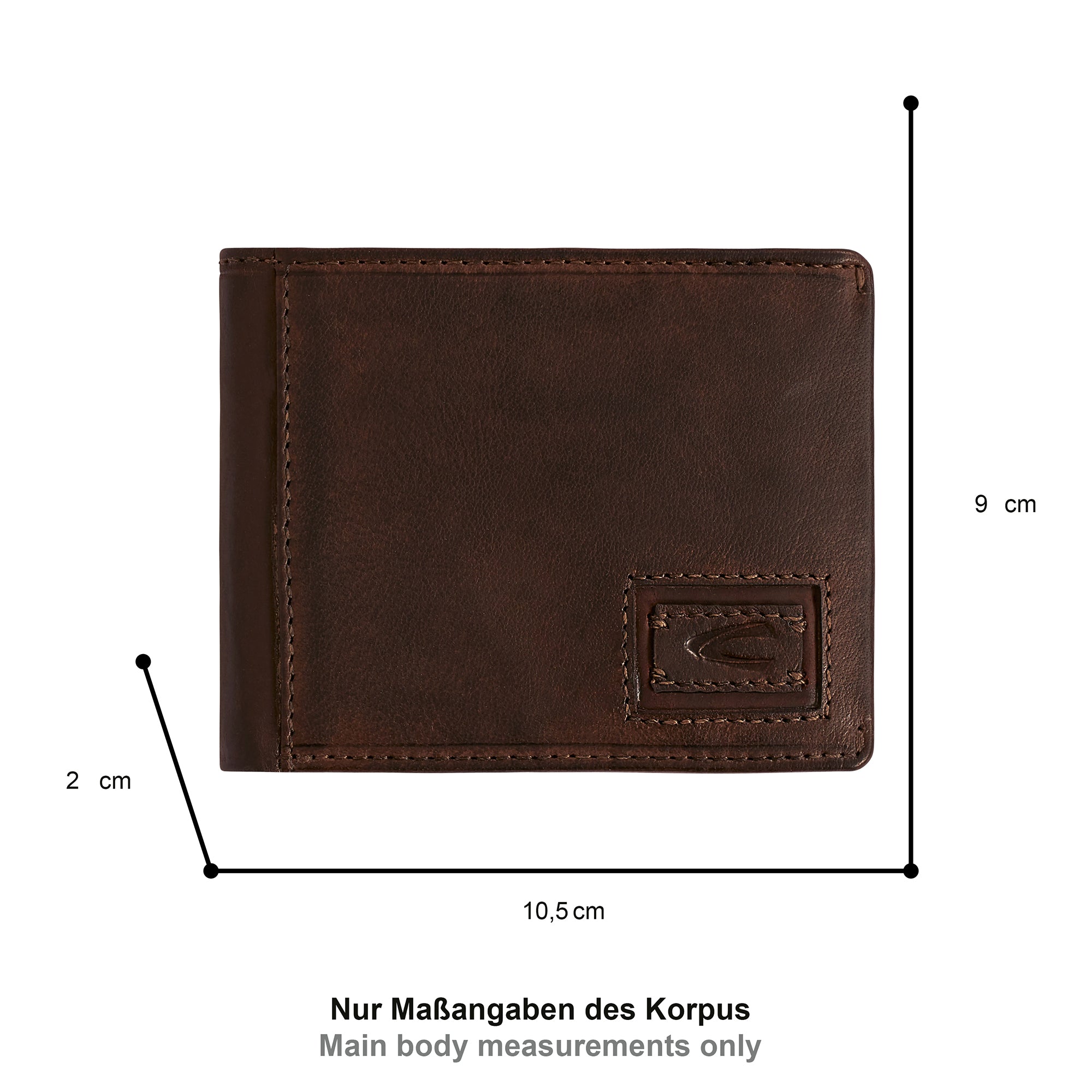 camel active Dust Geldbörse Jeansformat, Braun – Ansicht 1