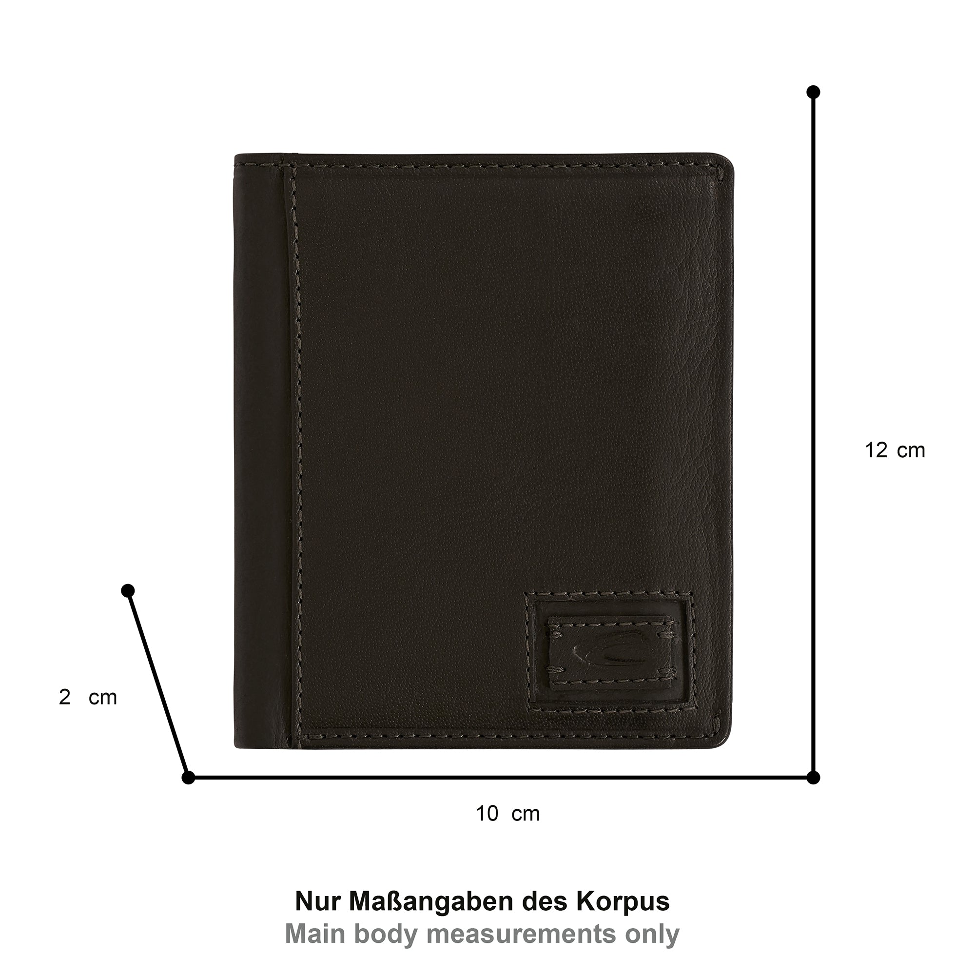 camel active Dust Geldbörse Hochformat, Schwarz – Ansicht 1
