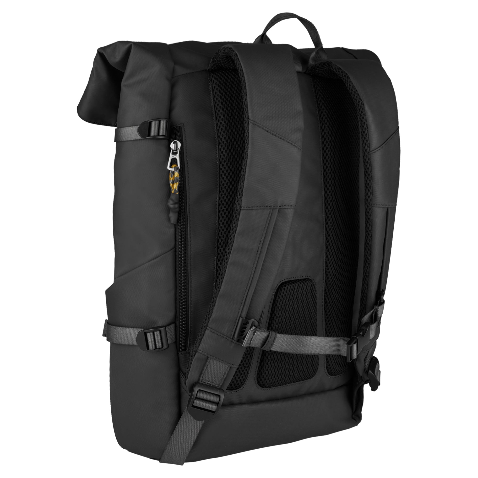 camel active Explore Rolltop-Rucksack L, Schwarz – Ansicht 3