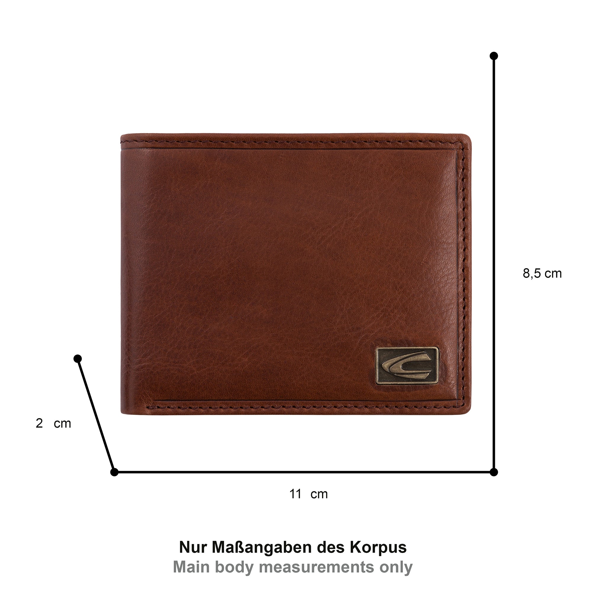 camel active Japan Geldbörse Jeansformat, Cognac – Ansicht 1