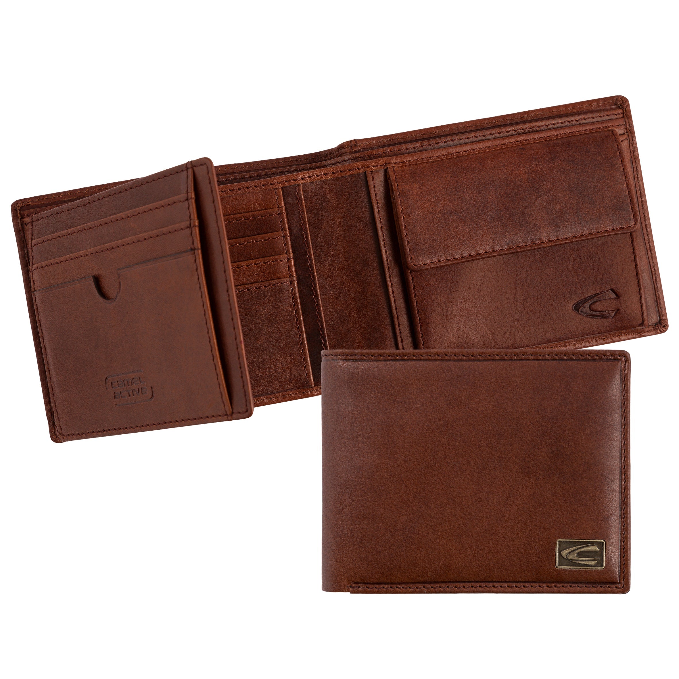 camel active Japan Geldbörse Querformat, Cognac – Ansicht 4