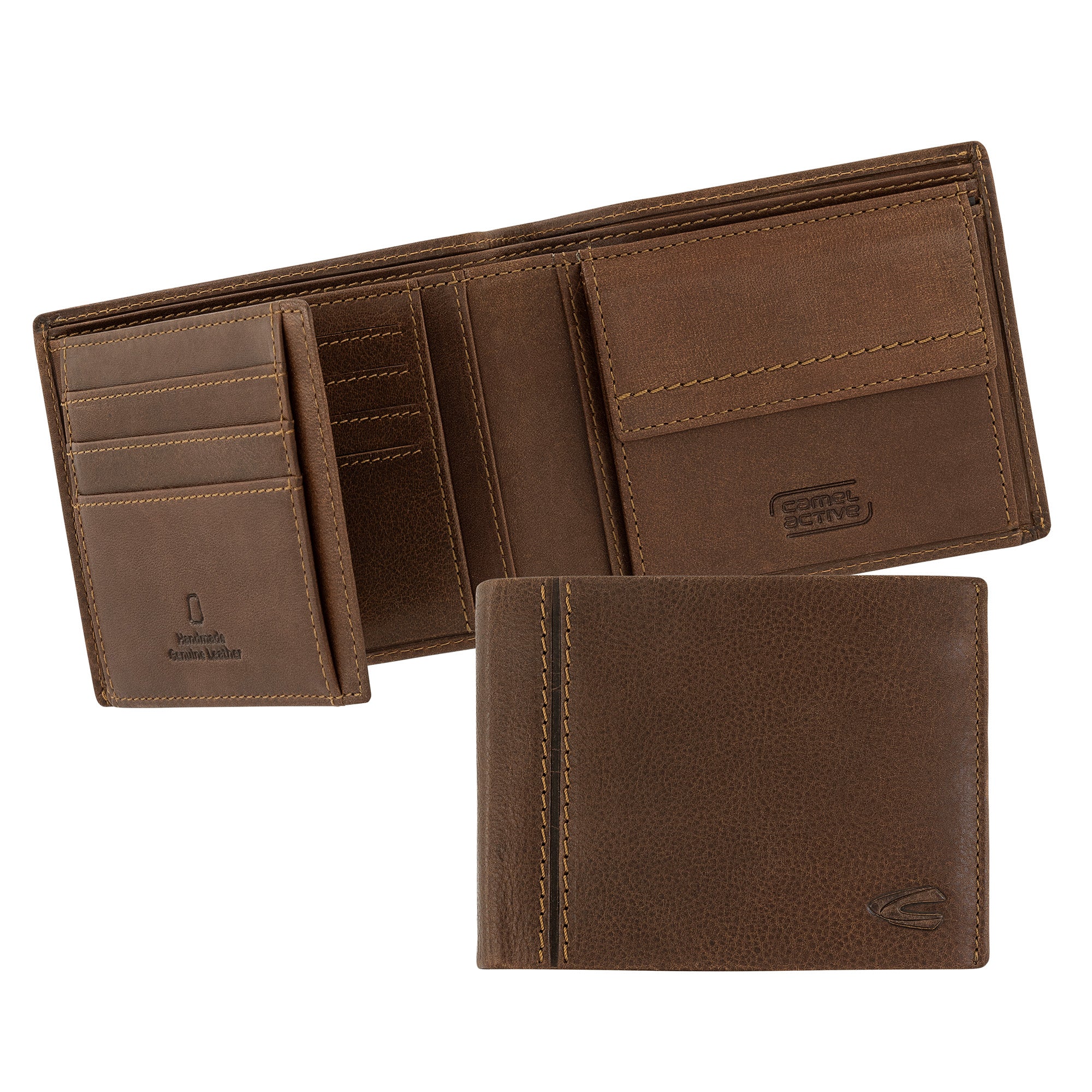 camel active Bilbao Geldbörse Querformat, Cognac – Ansicht 4