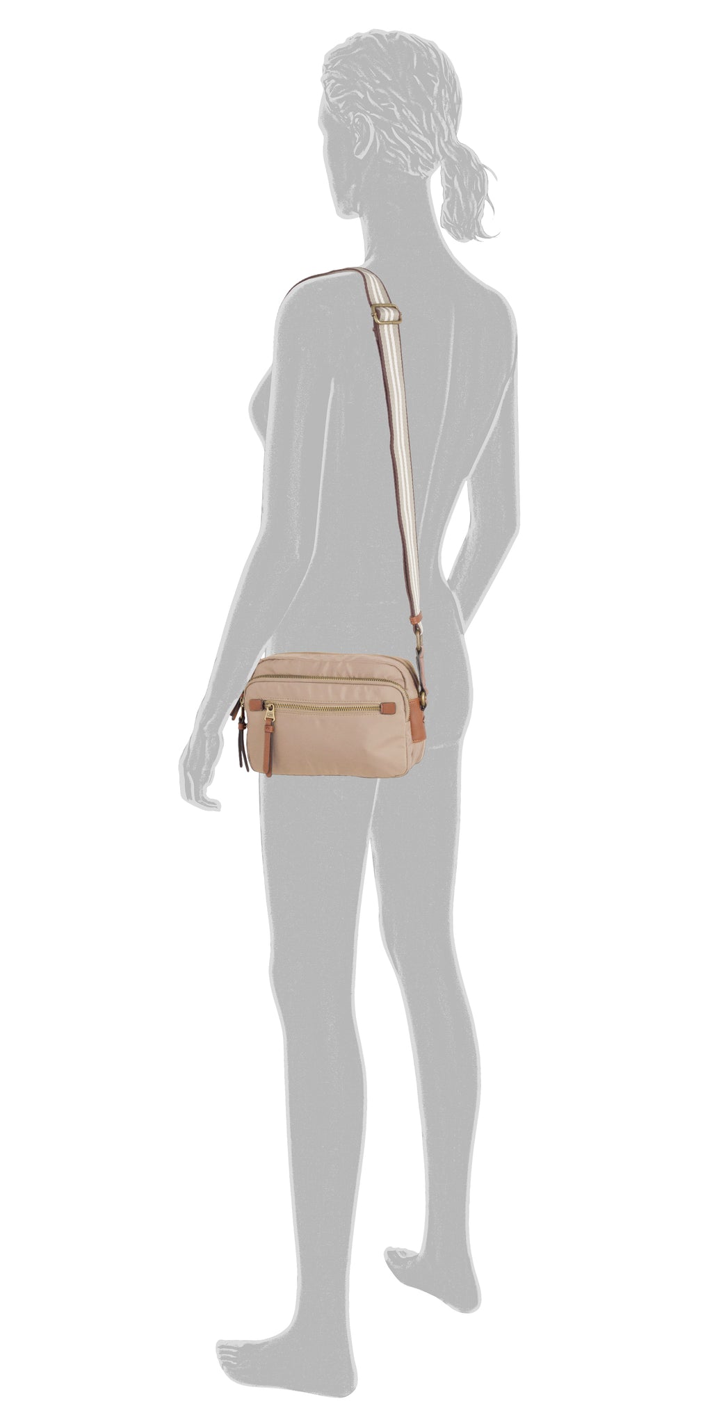 camel active Bari Umhängetasche M, Beige – Ansicht 5