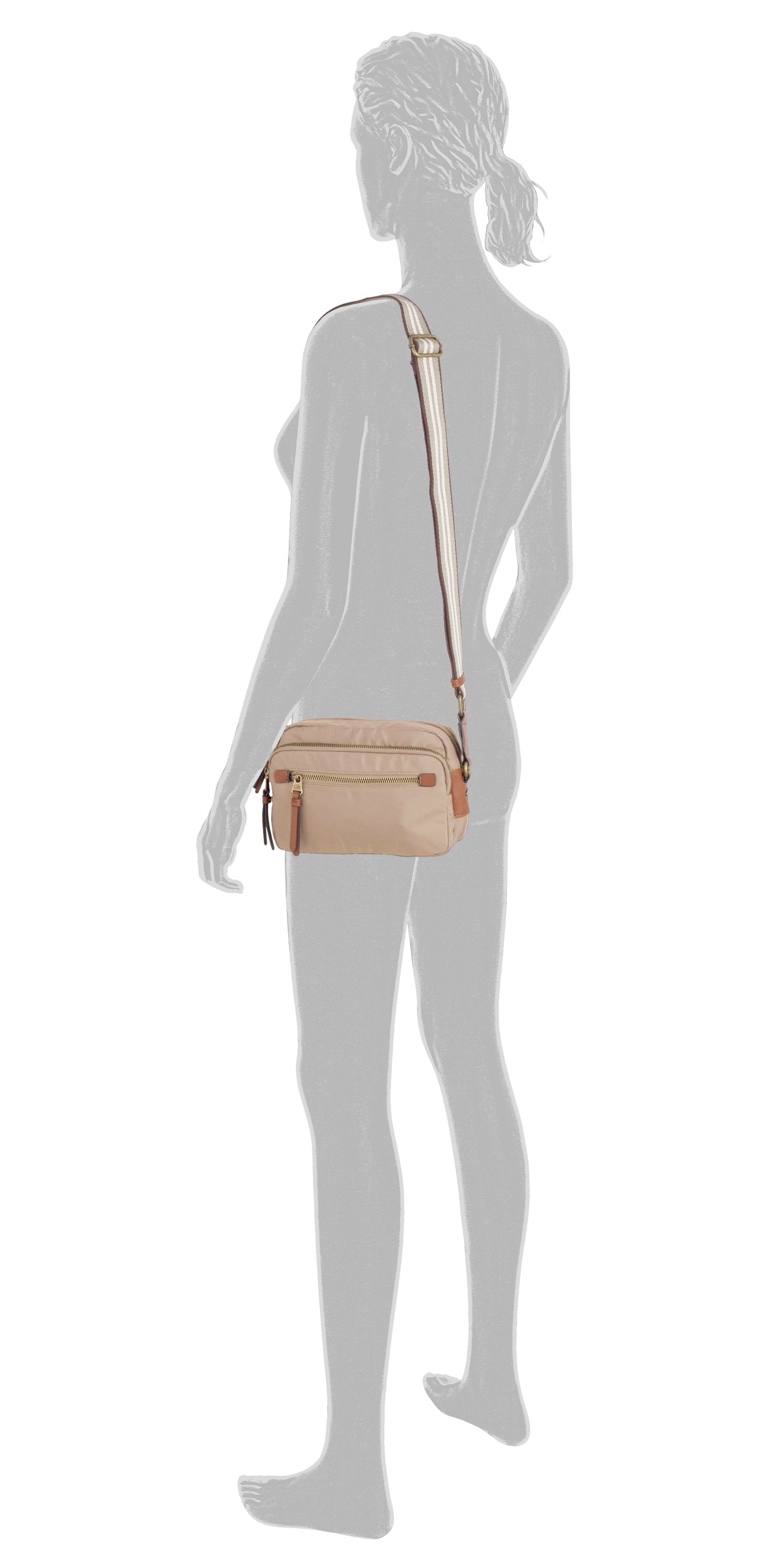 camel active Bari Umhängetasche M, Beige – Ansicht 5