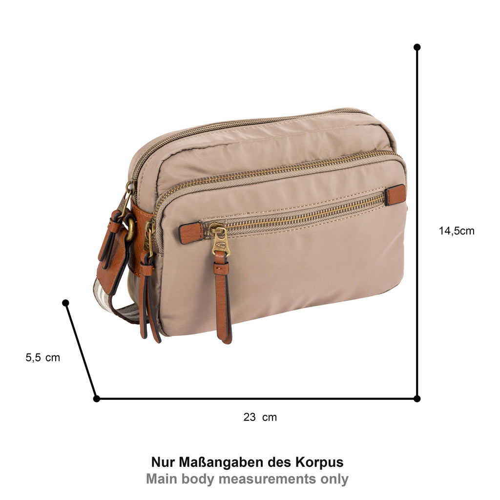 camel active Bari Umhängetasche M, Beige – Ansicht 1