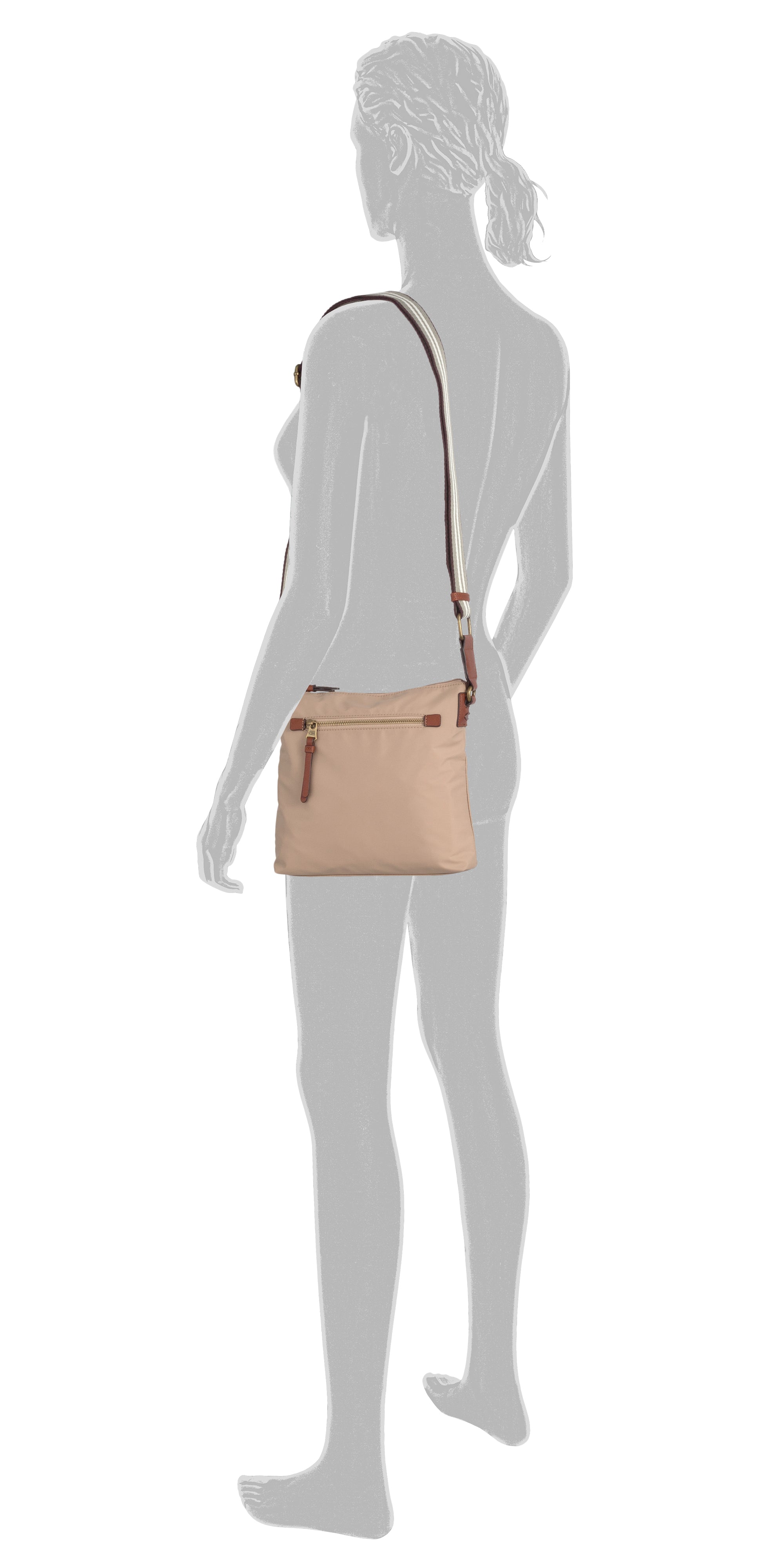 camel active Bari Umhängetasche L, Beige – Ansicht 5