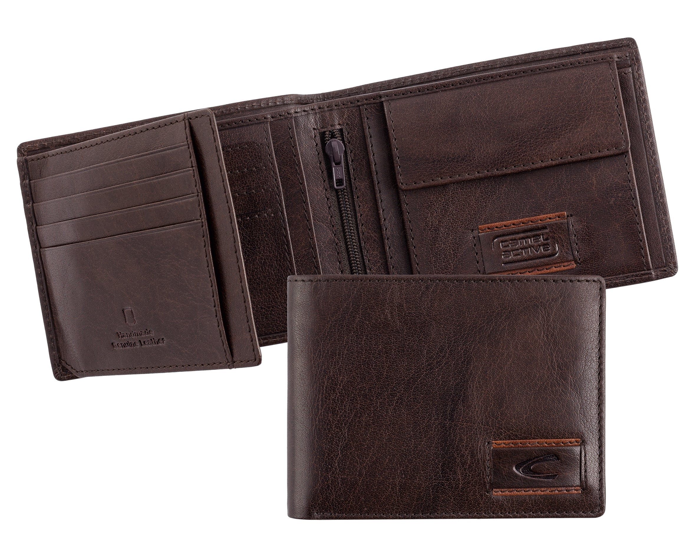 camel active Panama Geldbörse Querformat, Braun – Ansicht 4