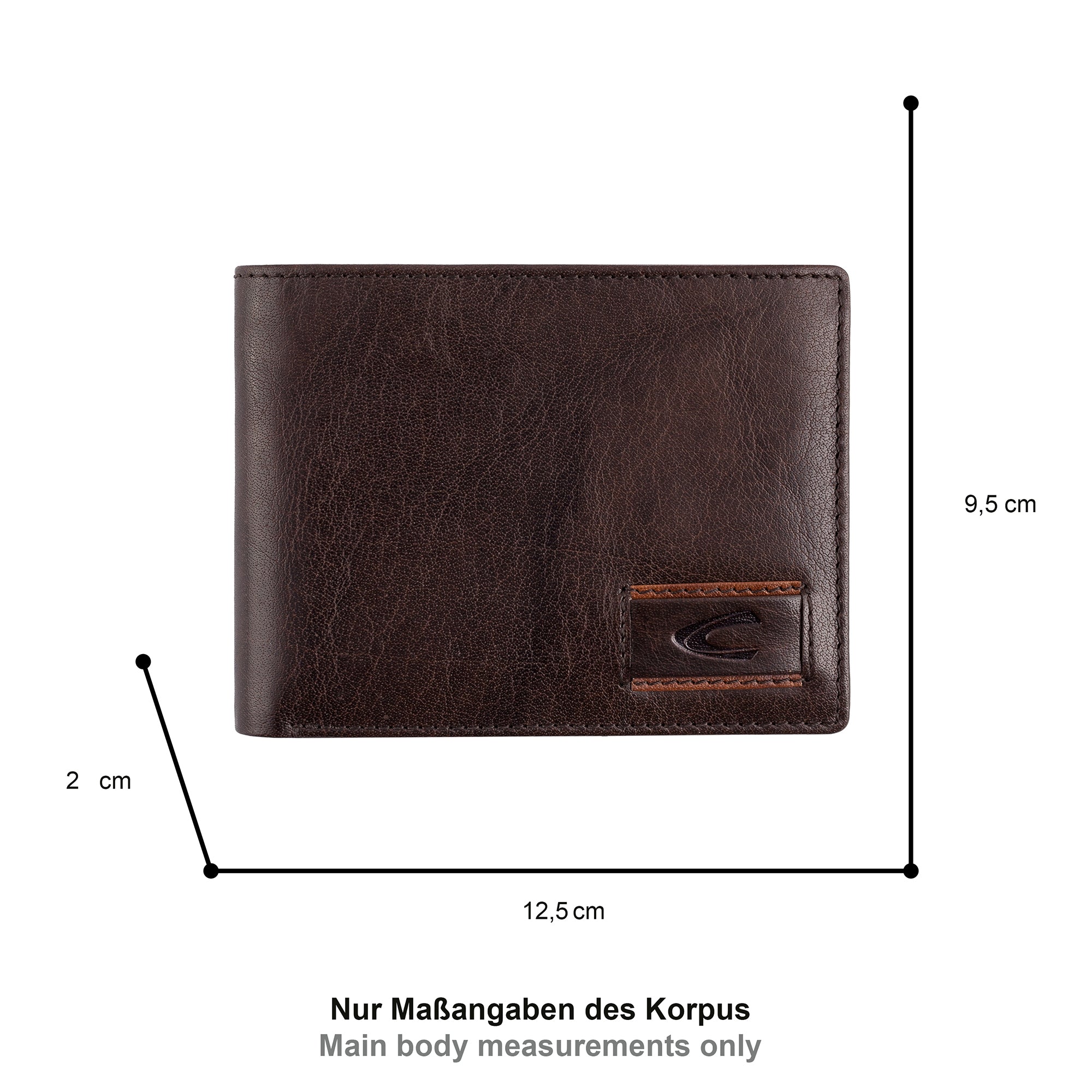 camel active Panama Geldbörse Querformat, Braun – Ansicht 1