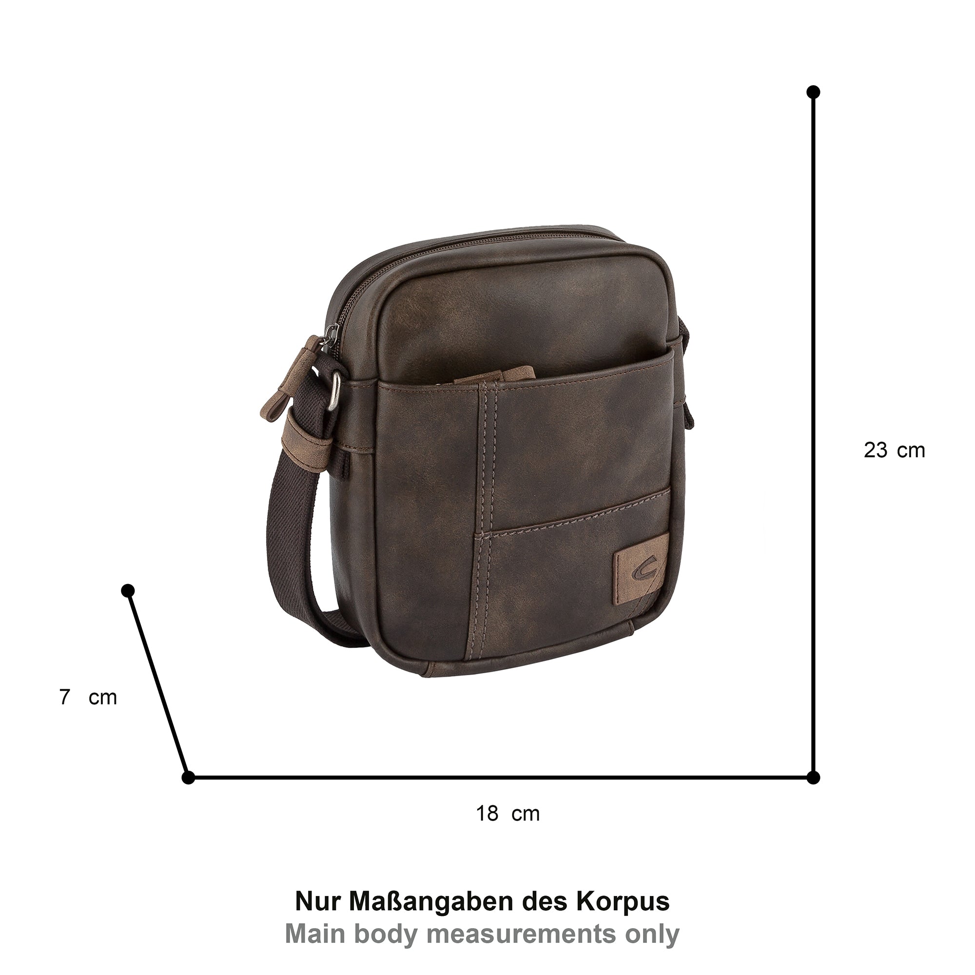 camel active Laos Umhängetasche S, Braun – Ansicht 1