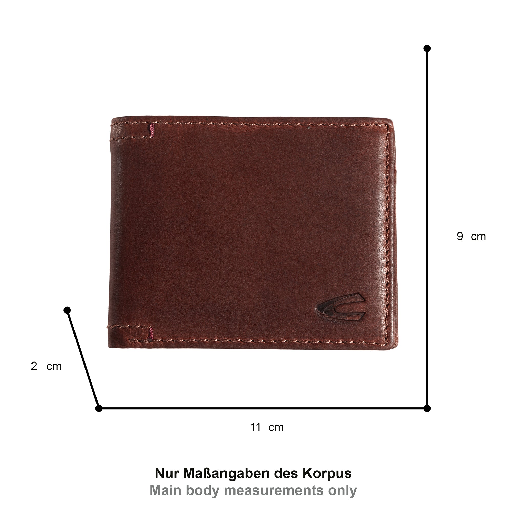 camel active Salamanca Geldbörse Jeansformat, Braun – Ansicht 1