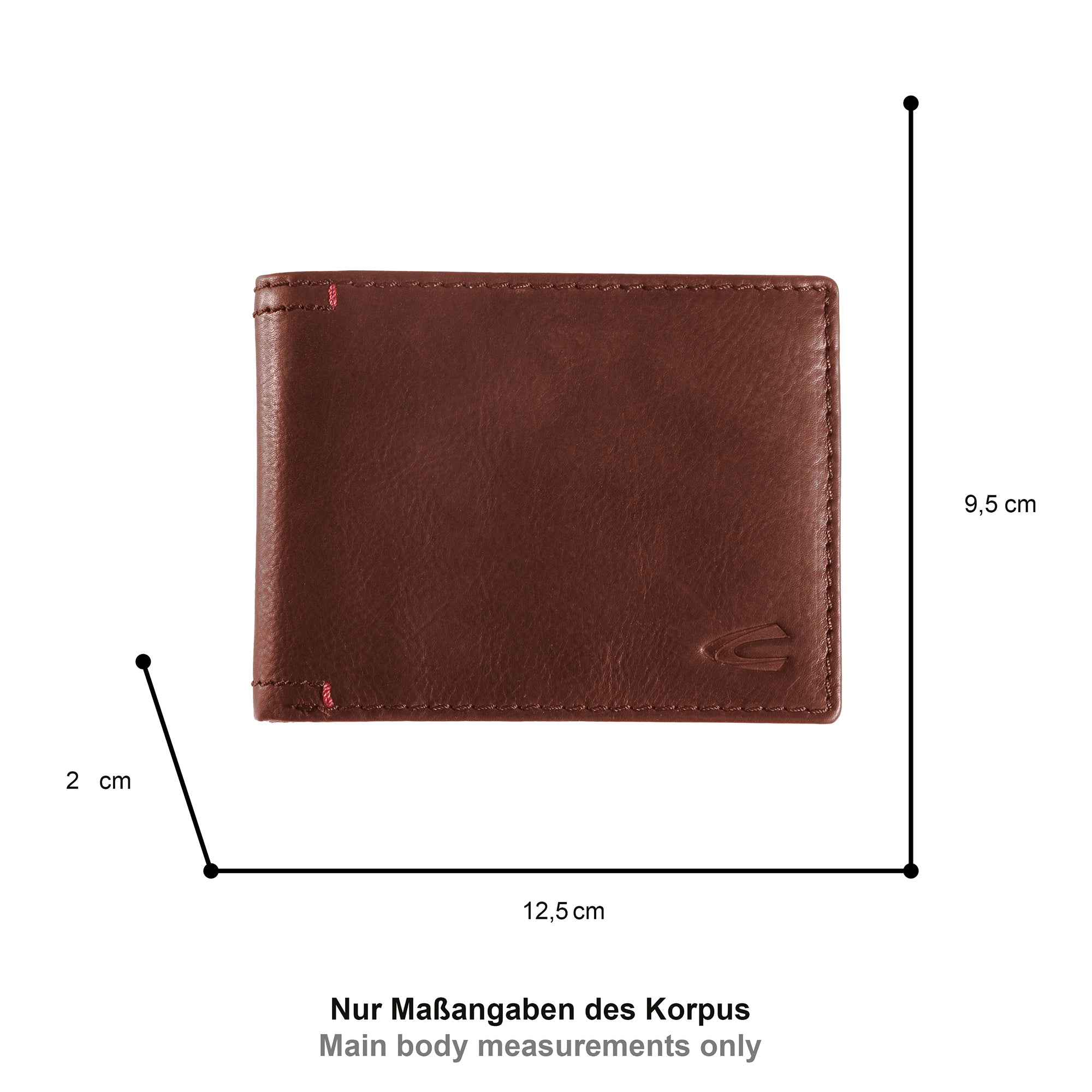 camel active Salamanca Geldbörse Querformat, Braun – Ansicht 1