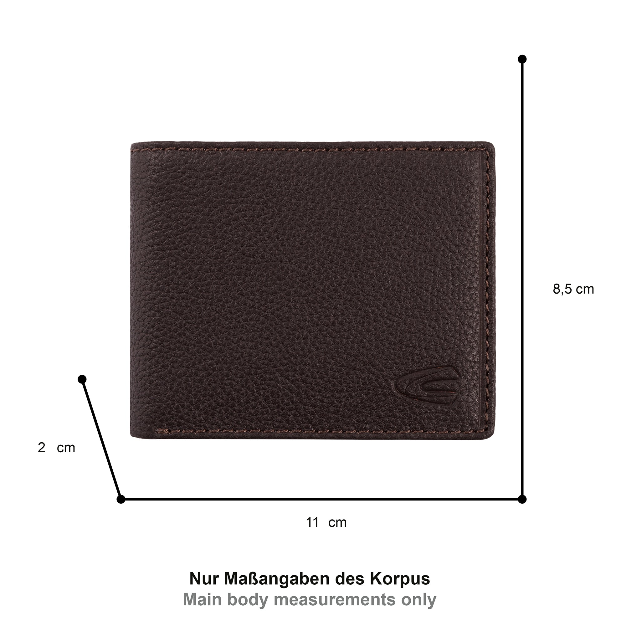 camel active Macau Geldbörse Jeansformat, Braun – Ansicht 1