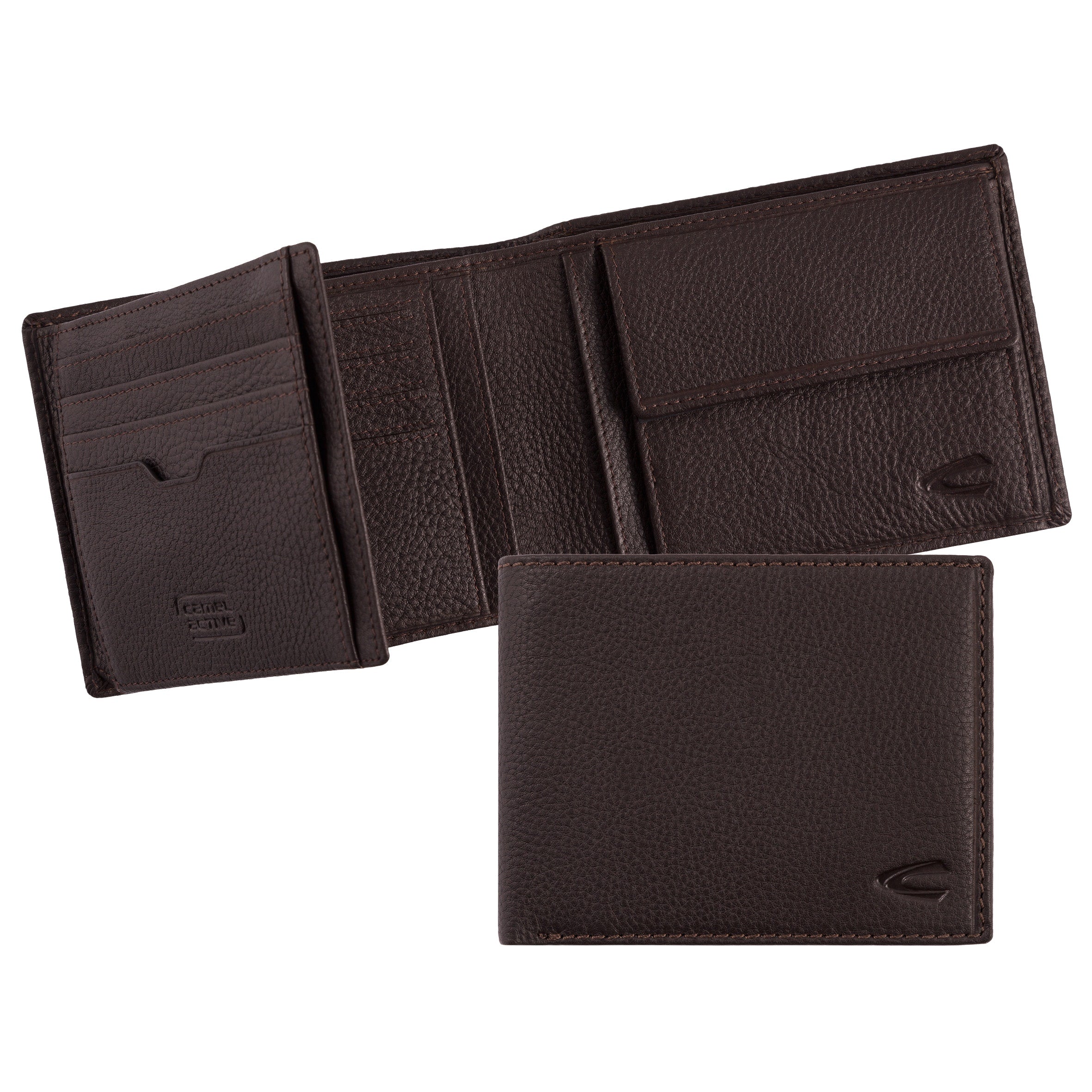 camel active Macau Geldbörse Querformat, Braun – Ansicht 4