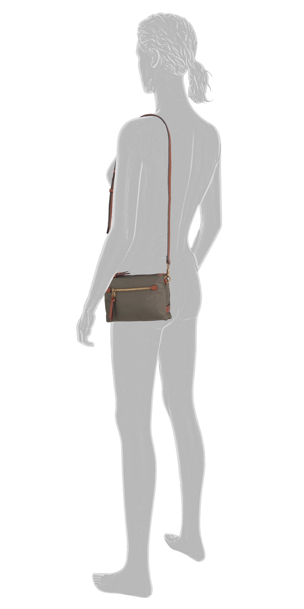 camel active Bari Umhängetasche S, Khaki – Ansicht 5