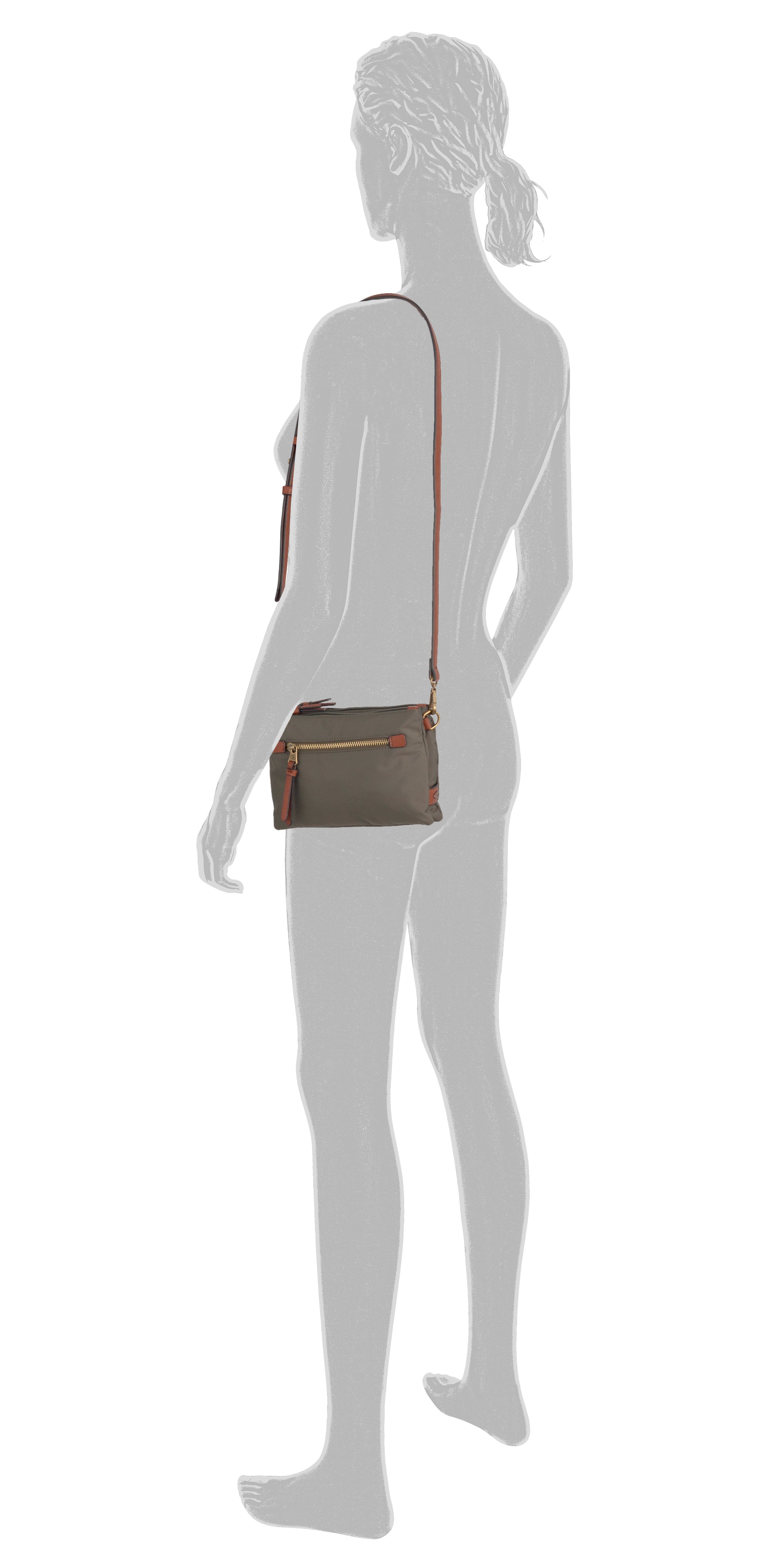camel active Bari Umhängetasche S, Khaki – Ansicht 5