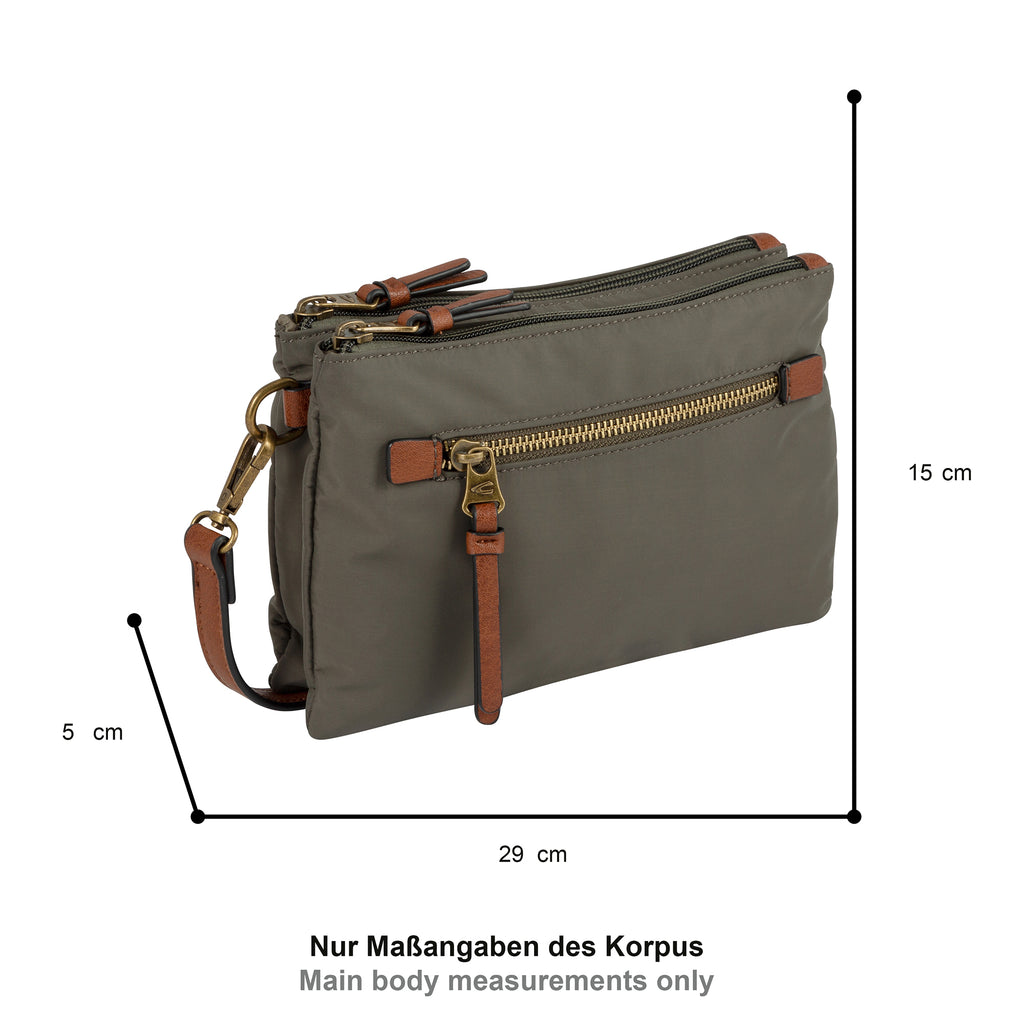 camel active Bari Umhängetasche S, Khaki – Ansicht 1