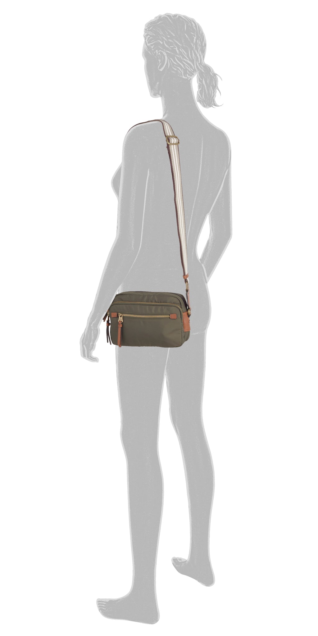 camel active Bari Umhängetasche M, Khaki – Ansicht 5